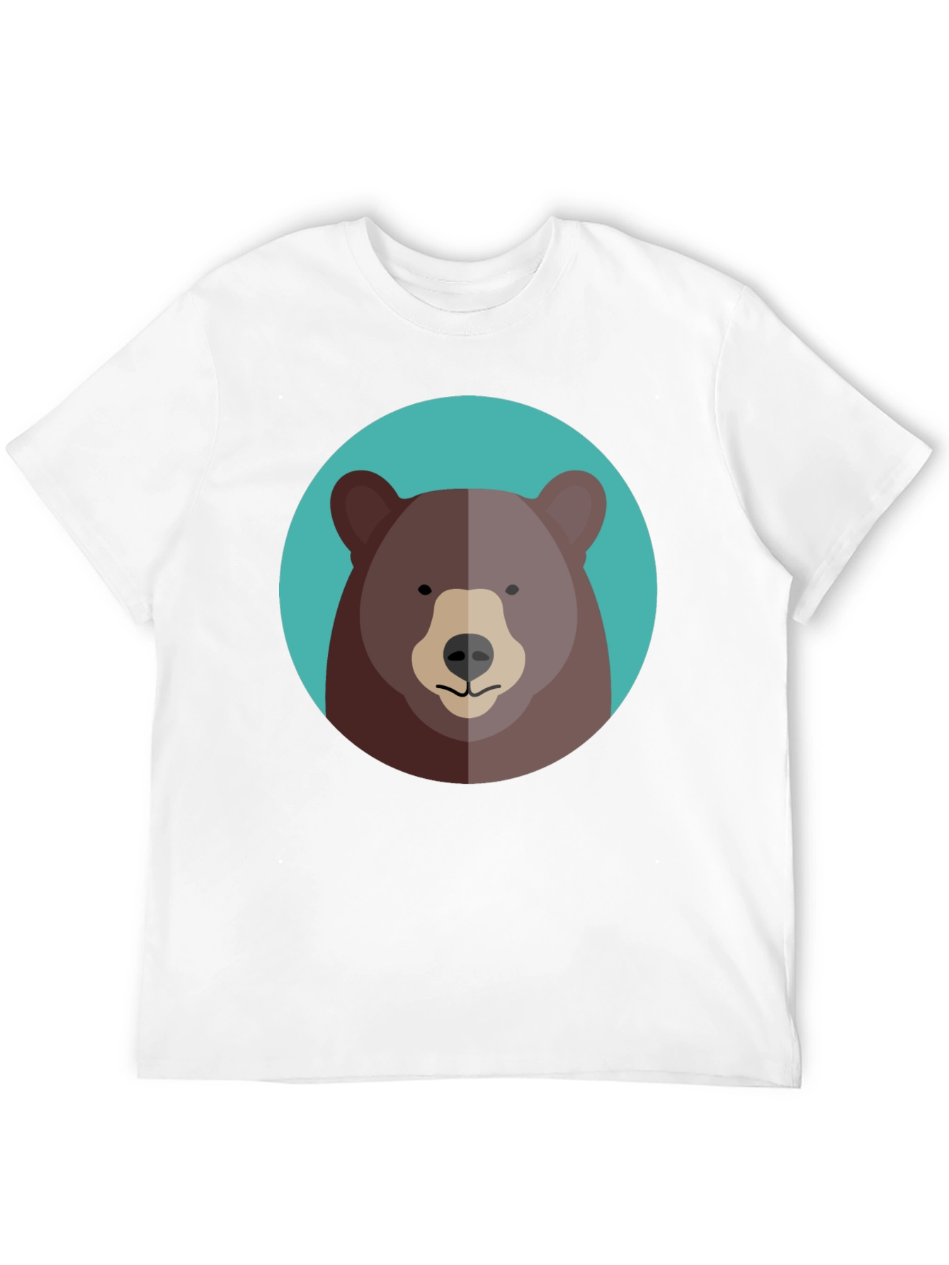 Black Cool Bear Graphic Tee - Black Cotton Blend view 12