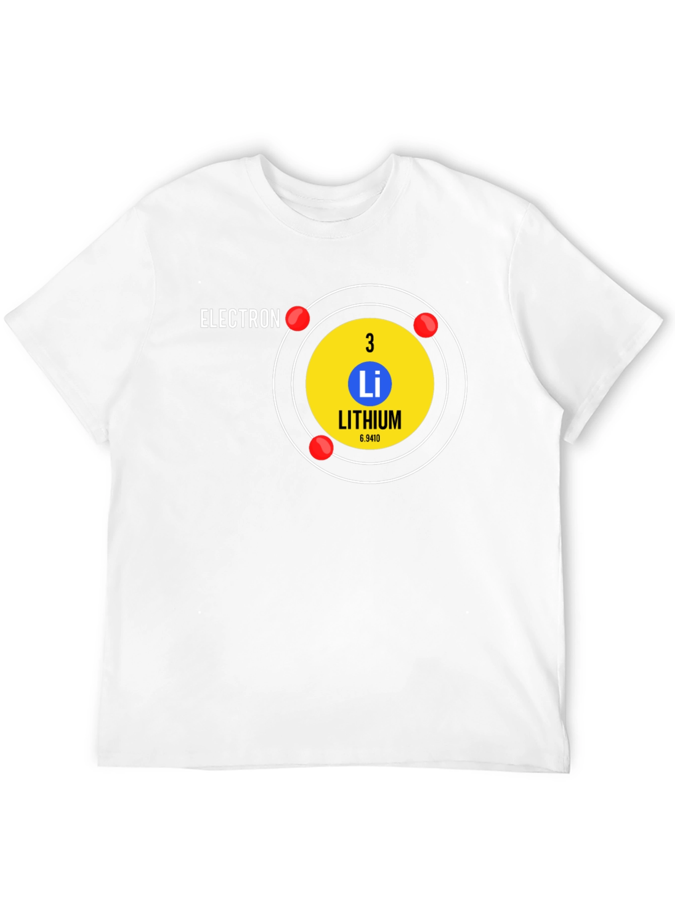 Lithium Atom T-Shirt - Science Geek Tee - 12
