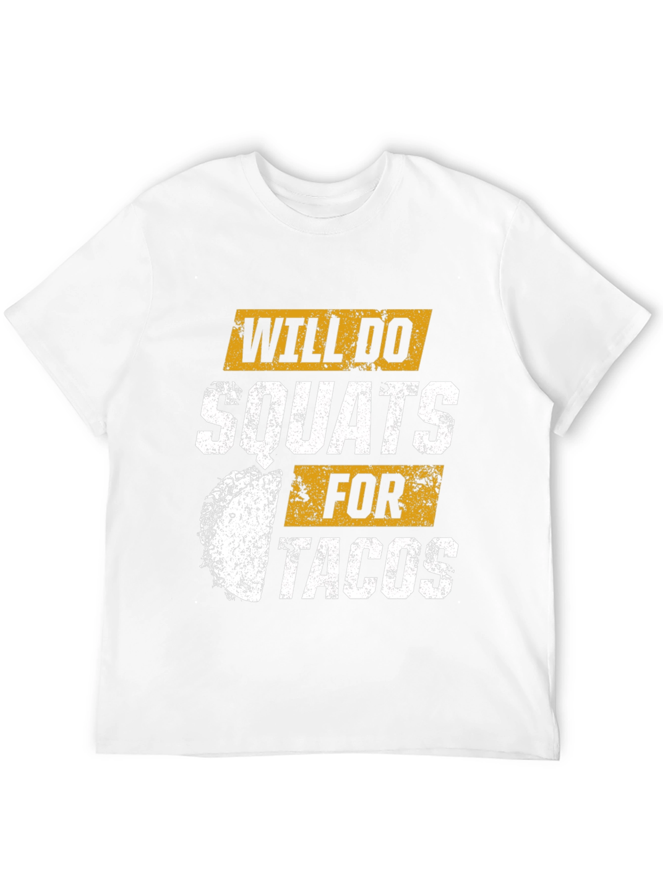 Black Will Do Squats For Tacos Graphic T-Shirt view 12