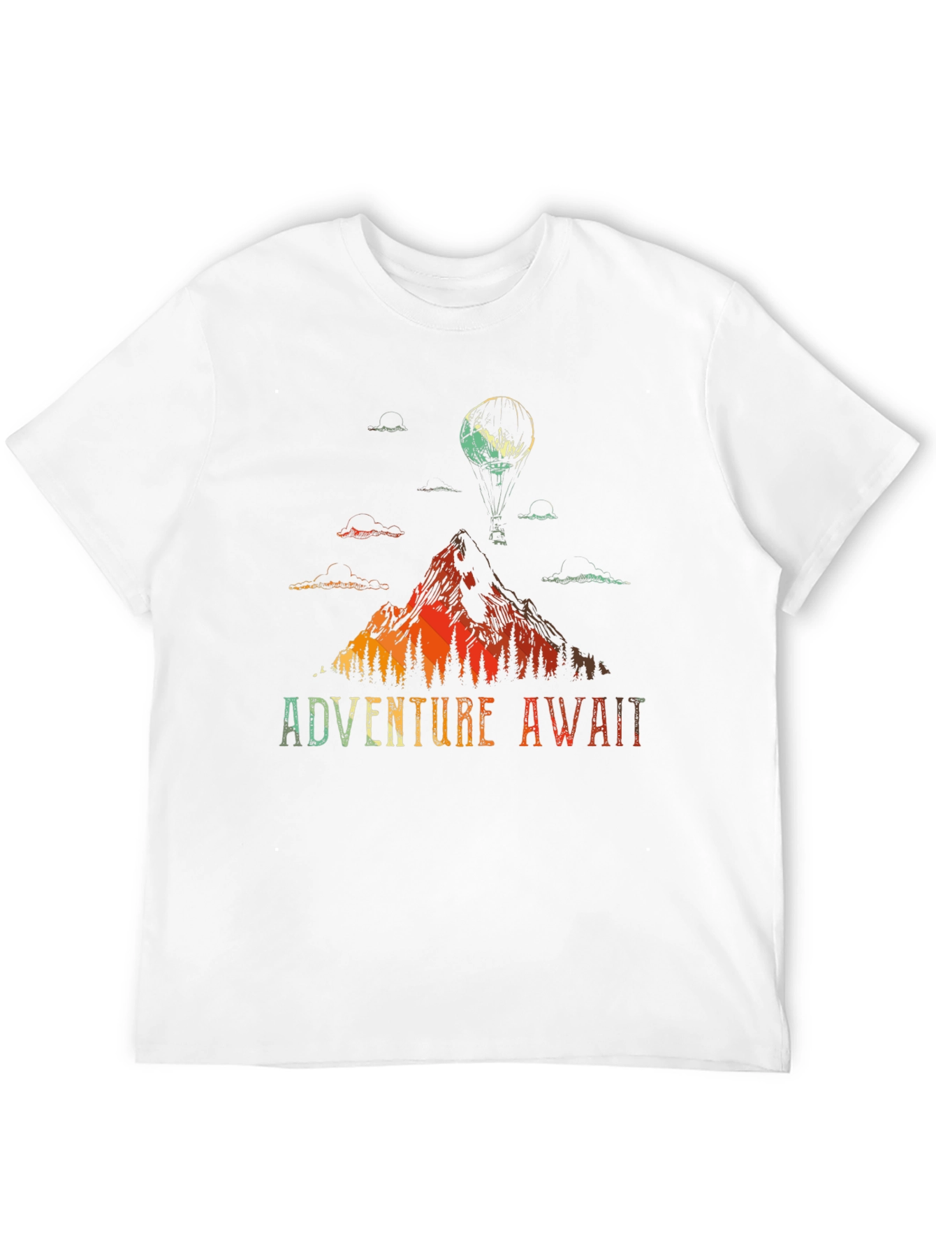 Black Adventure Awaits Graphic Tee view 12