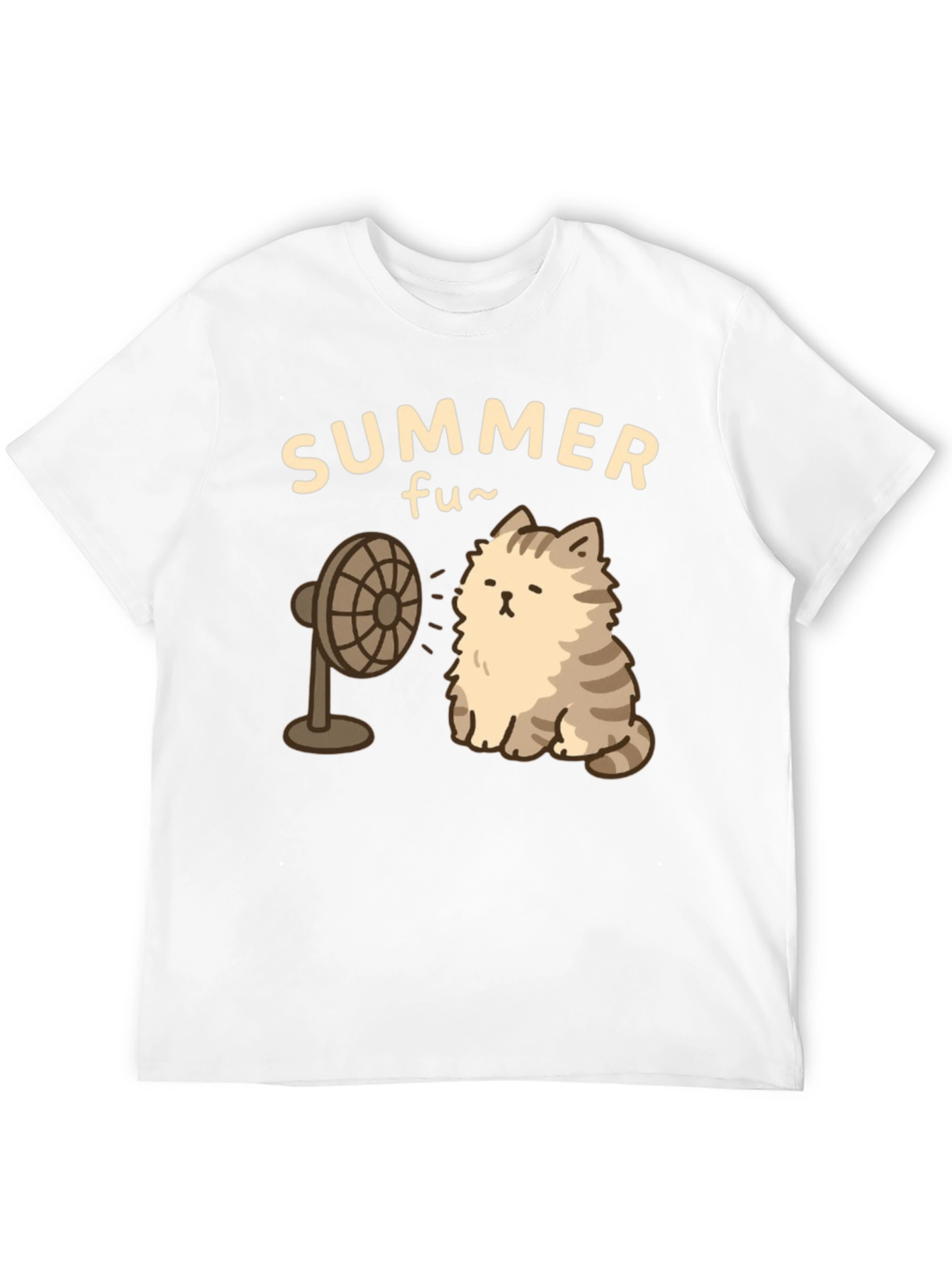 Black Summer Fun Cat T-Shirt view 12