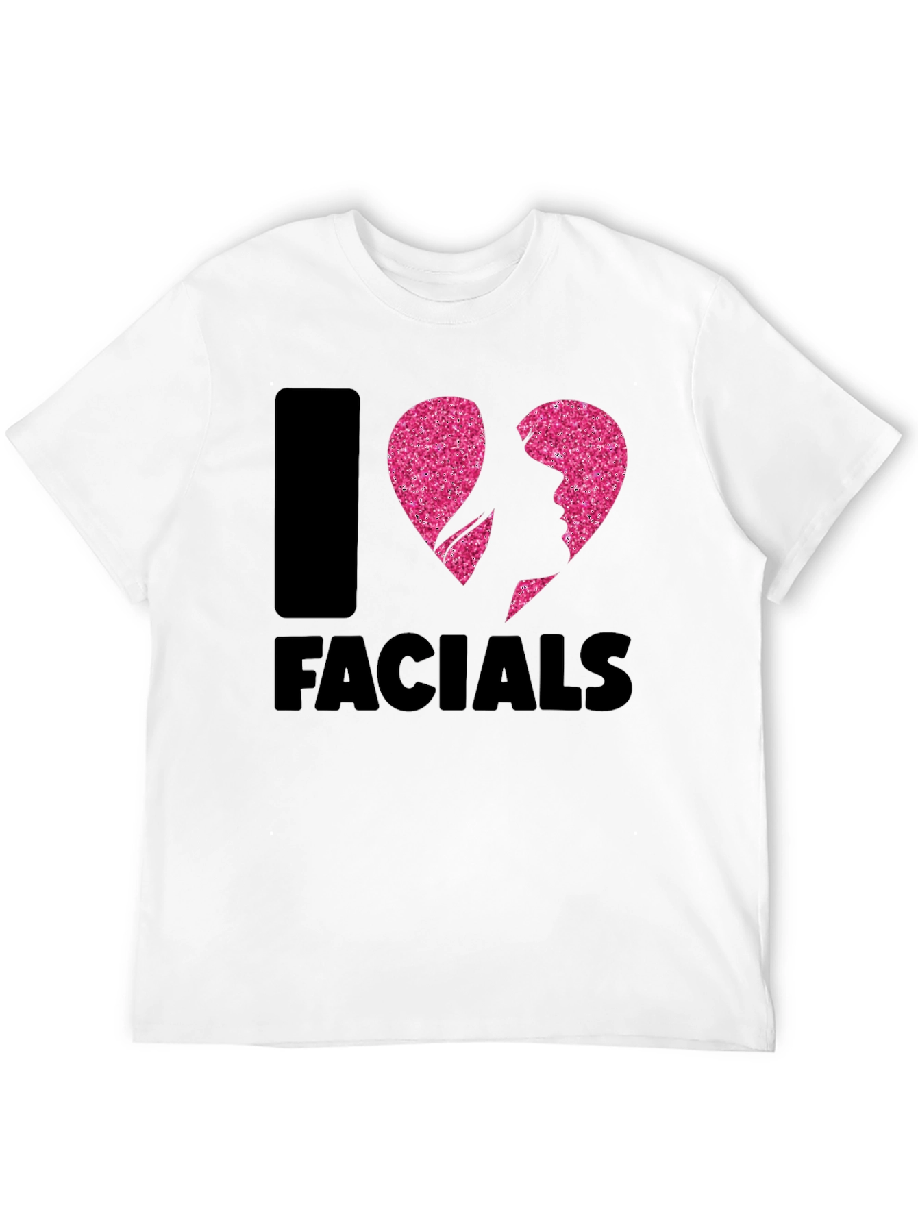 I Heart Facials Graphic T-Shirt - Funny Spa Day Tee - 12