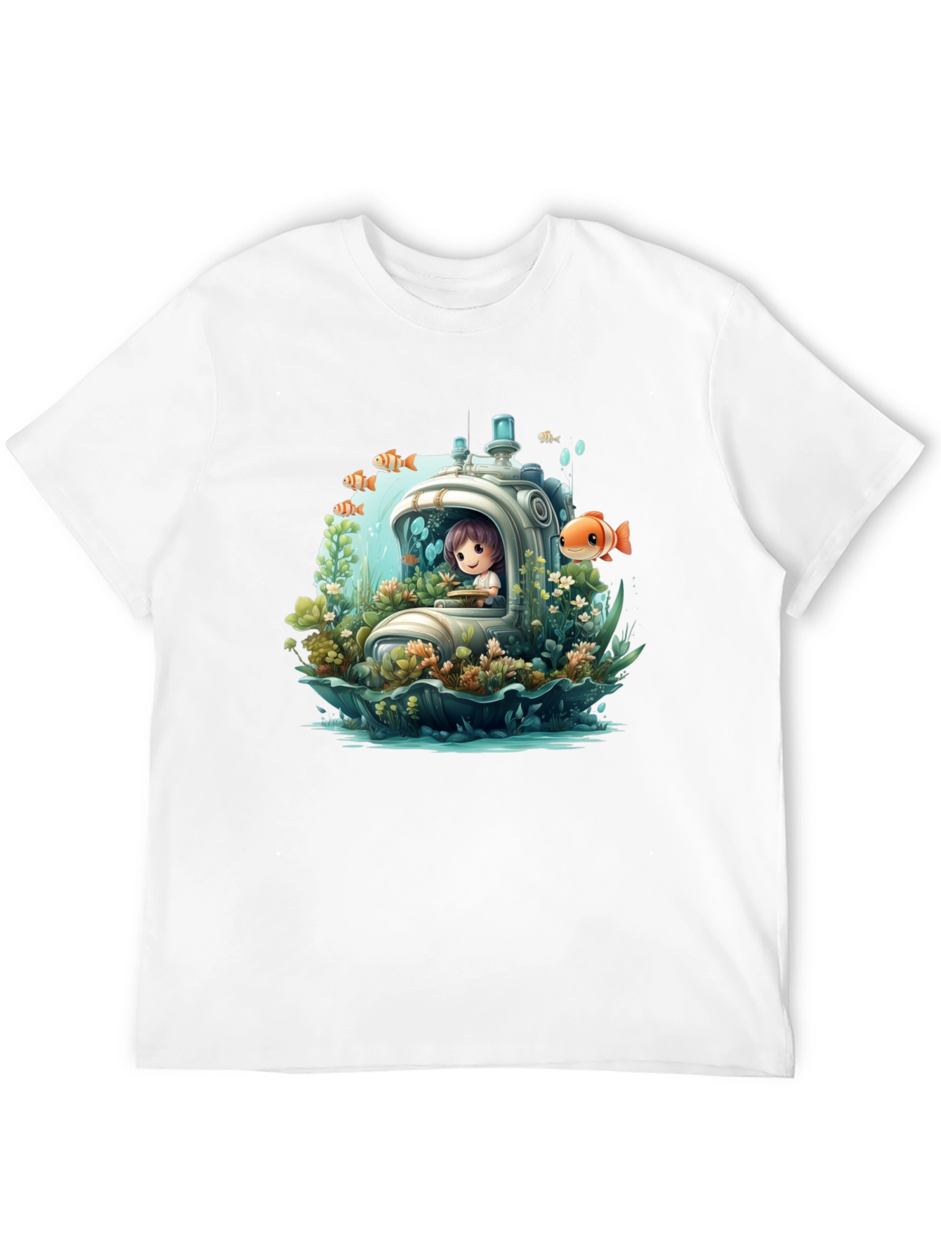 Black Underwater Adventure T-Shirt view 12