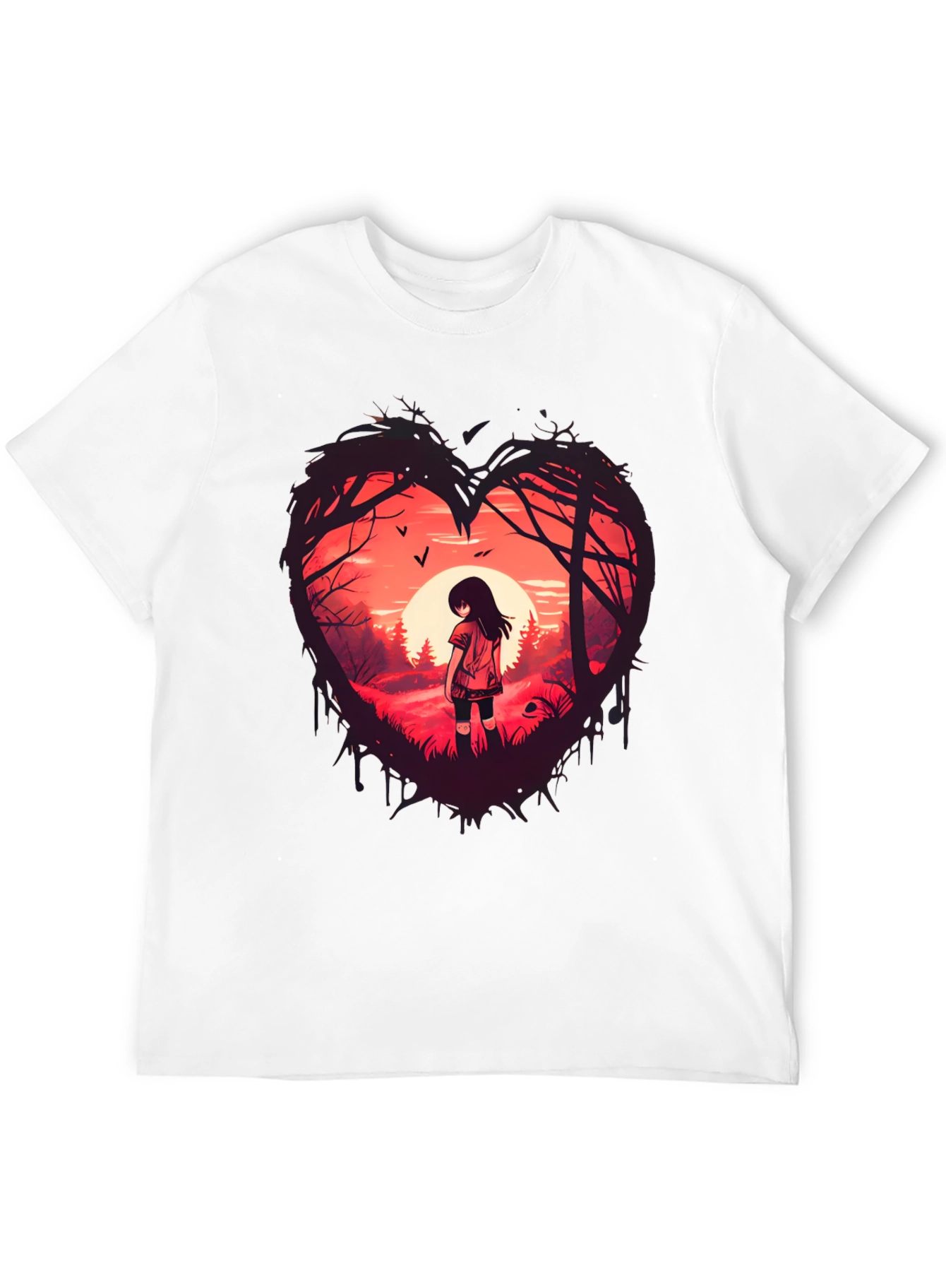 Black Heart of the Forest Tee - Unique Graphic Print view 12