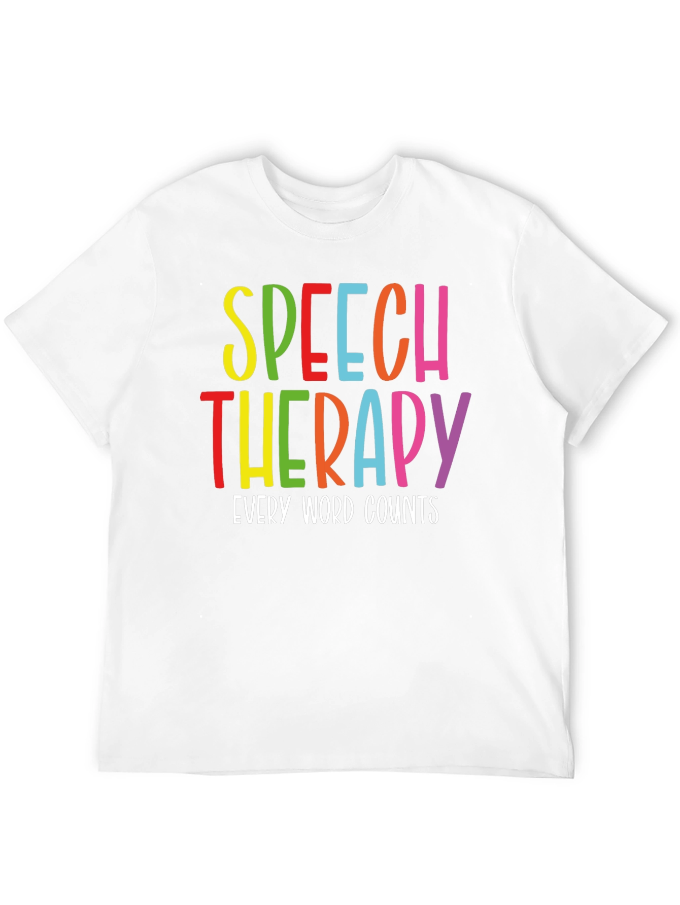 Black Speech Therapy T-Shirt - Every Word Counts view 12