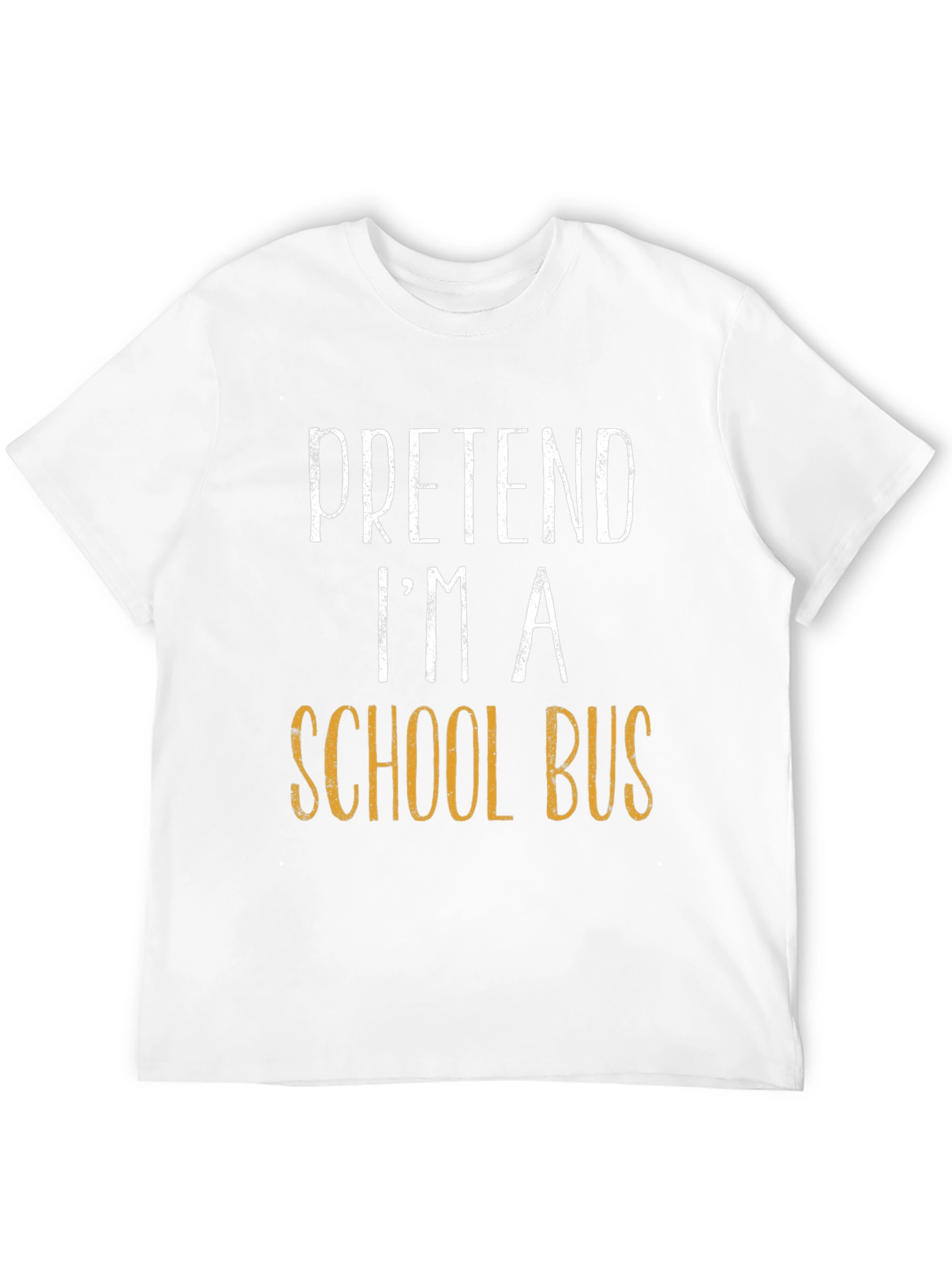 Black Pretend I'm a School Bus T-Shirt - Funny Halloween Costume view 12