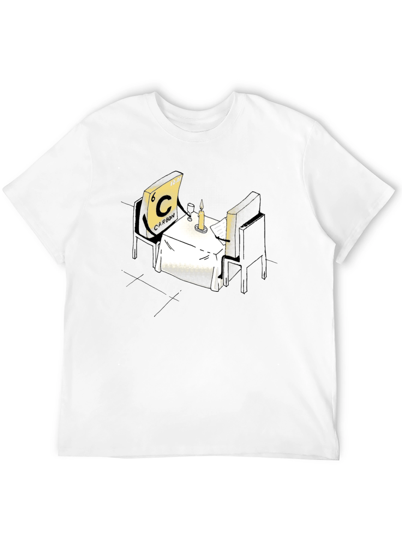 Black Carbon Date T-Shirt - Chemistry Humor Tee view 12