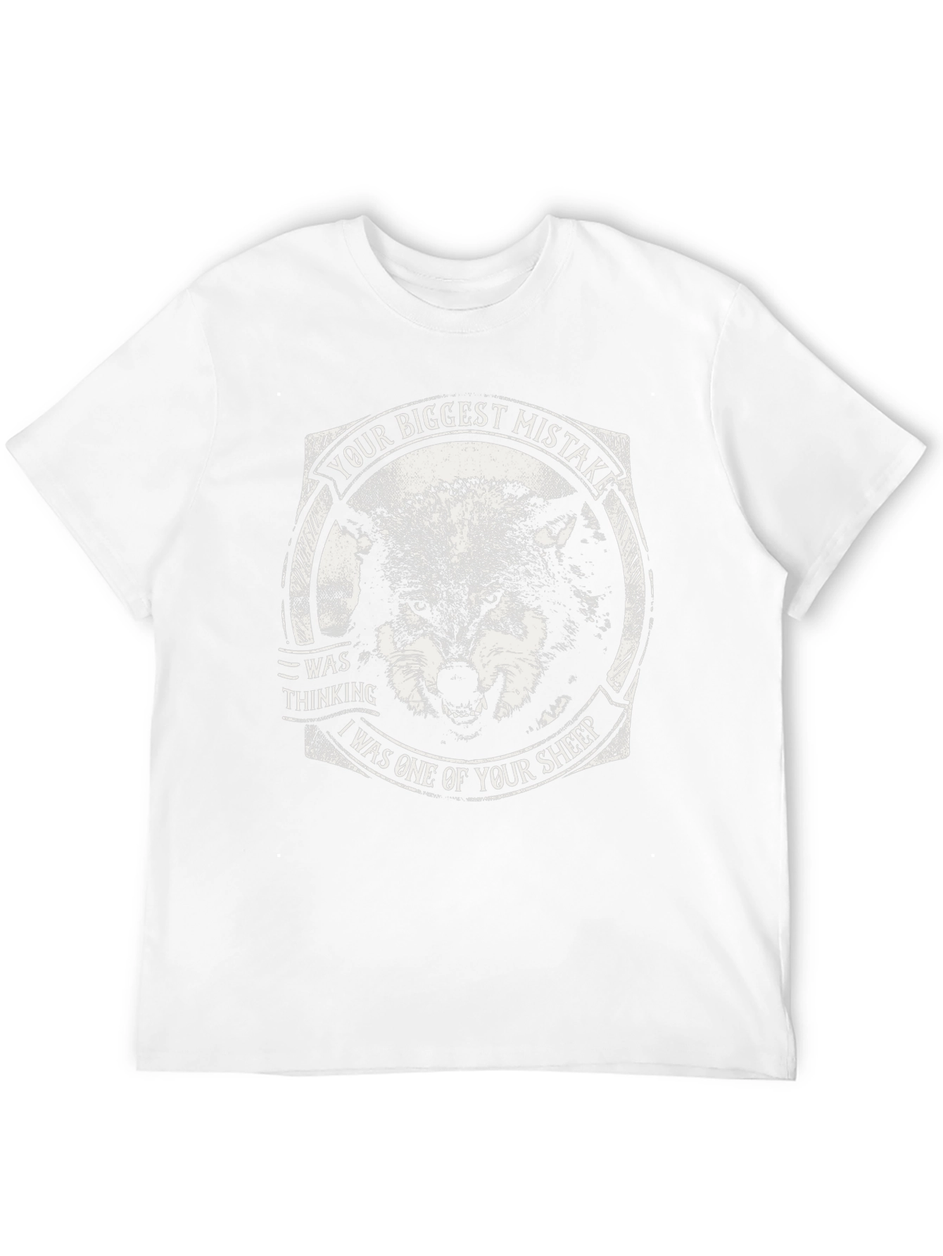 Black Wolf Sheep T-Shirt - Your Biggest Mistake Tee view 12