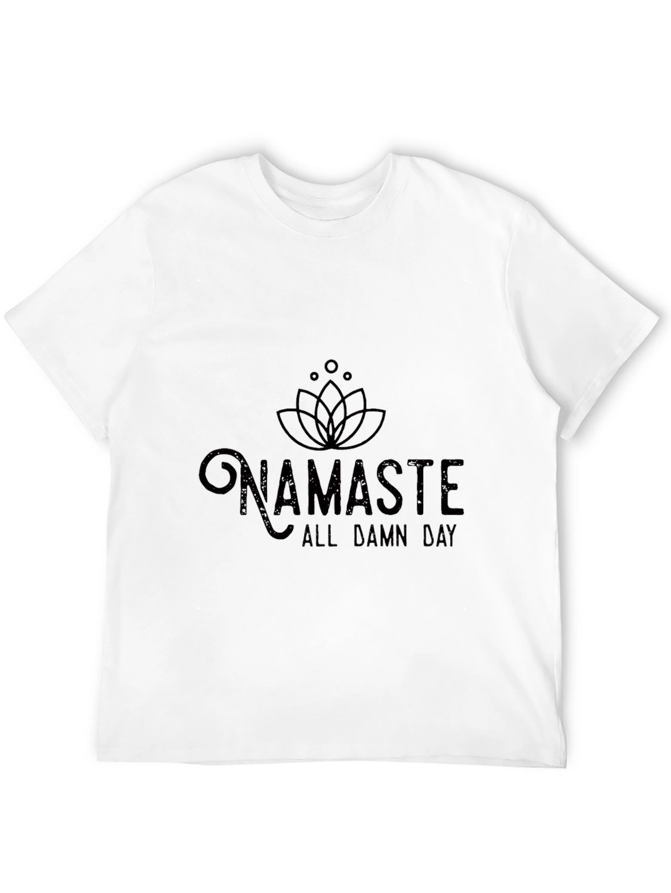 Black Namaste All Damn Day Graphic Tee view 12