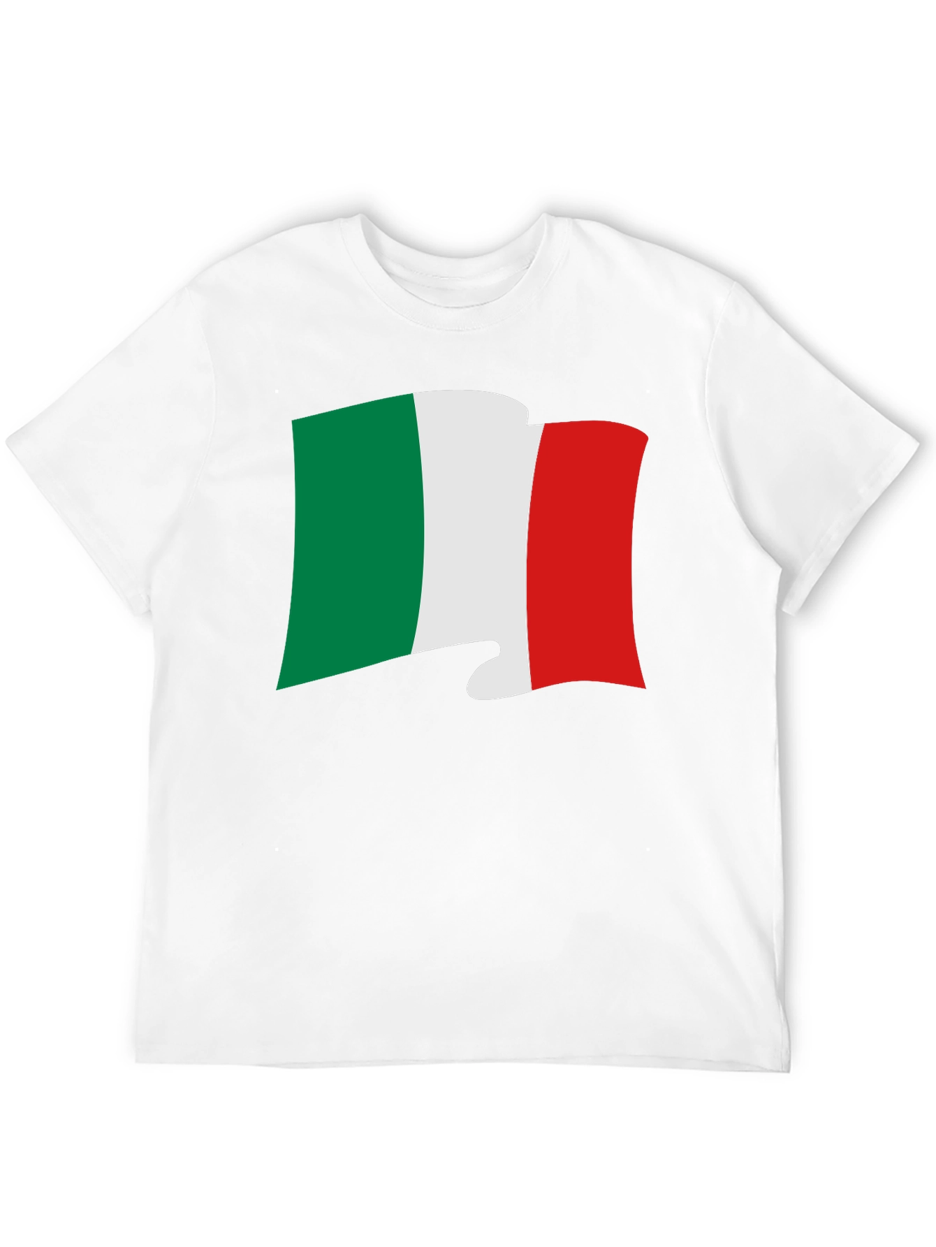 Black Italy Flag Graphic Tee - Black Italian Pride T-Shirt view 12