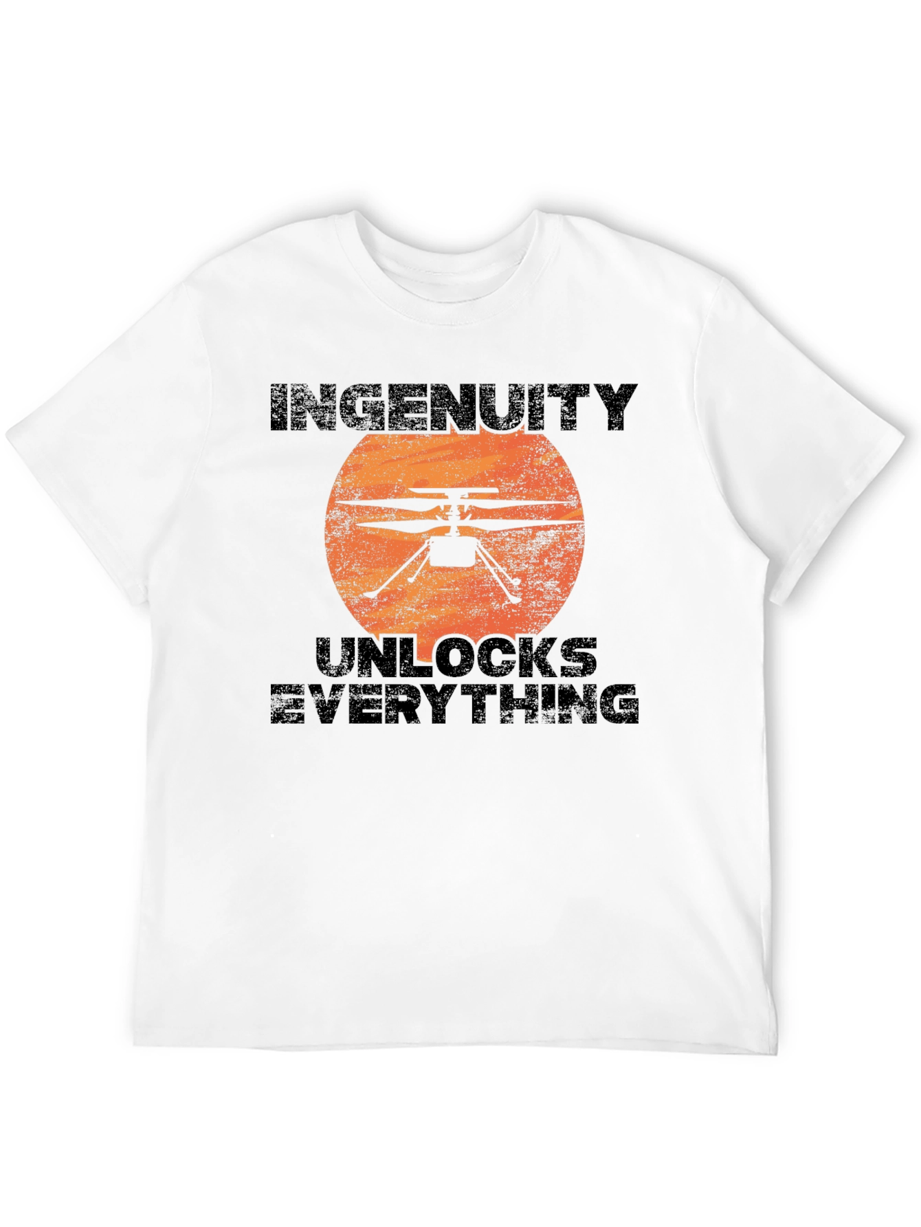 Black Ingenuity Unlocks Everything Black T-Shirt view 12