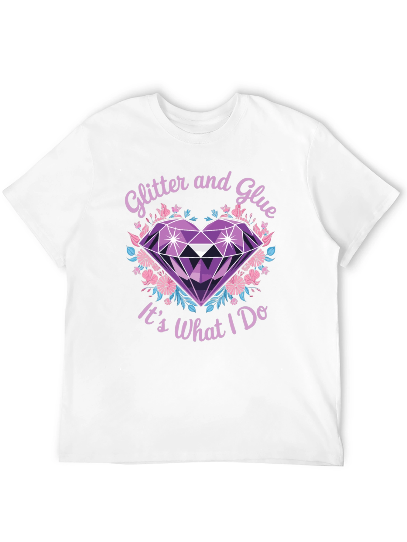Black Glitter and Glue T-Shirt - Crafty Apparel view 12