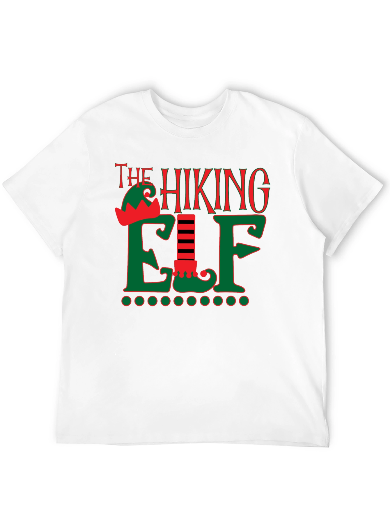 Black The Hiking Elf Holiday T-Shirt view 12