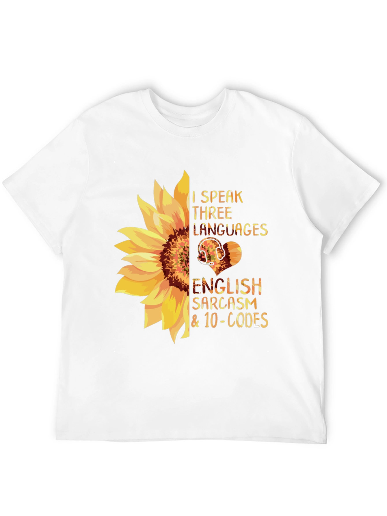 Black I Speak Three Languages Funny Graphic Tee view 12