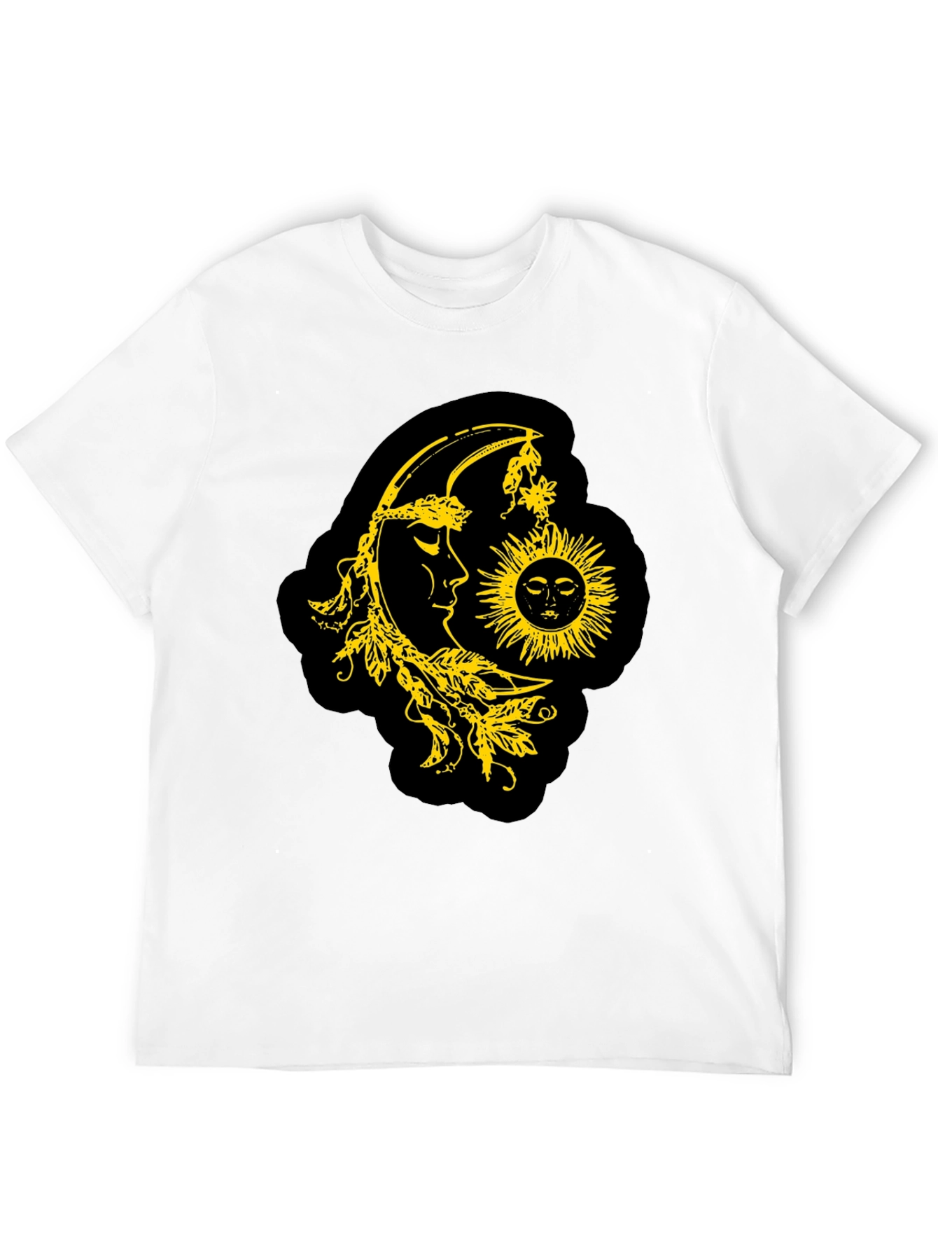 Black Celestial Sun & Moon Graphic T-Shirt - Black view 12