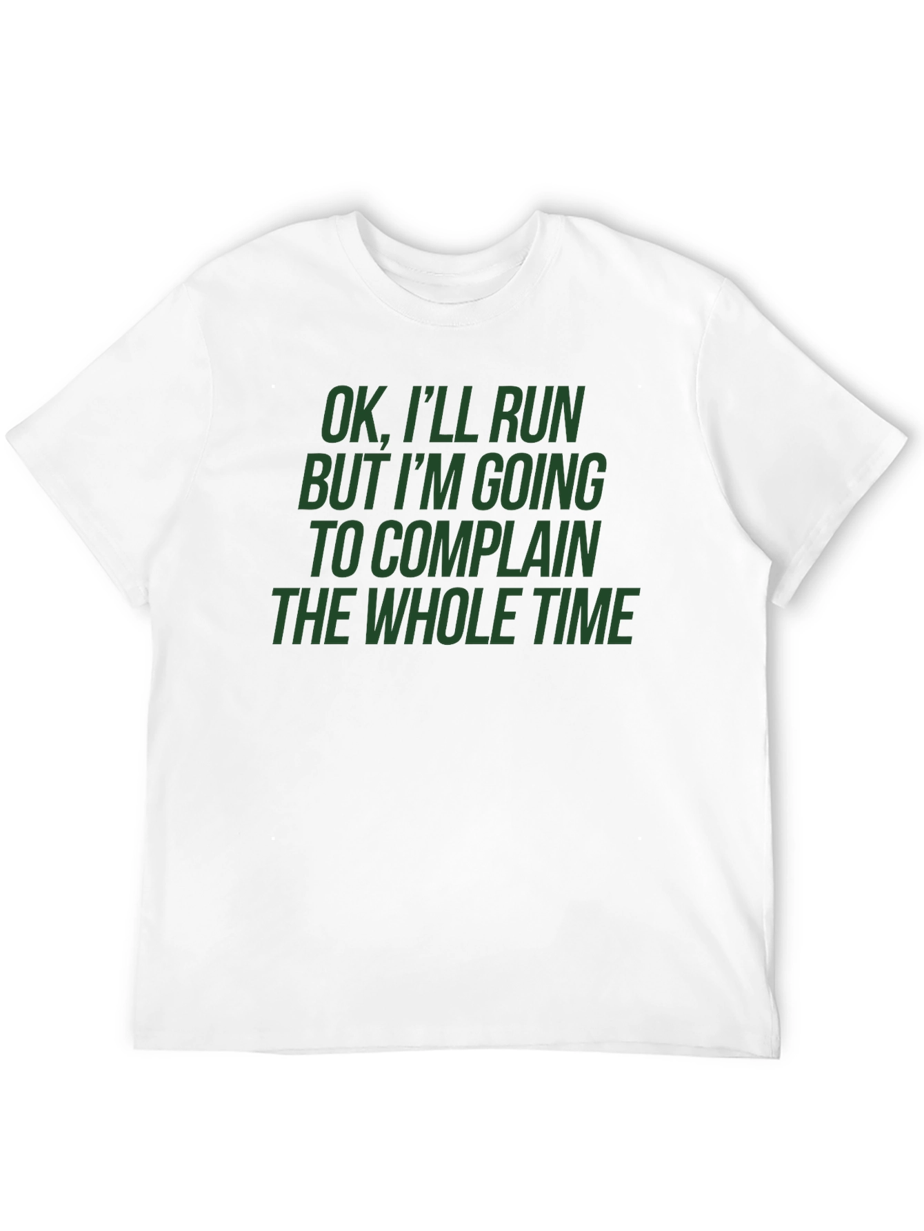 Black Funny Running T-Shirt - OK, I'll Run, But I'll Complain! view 12