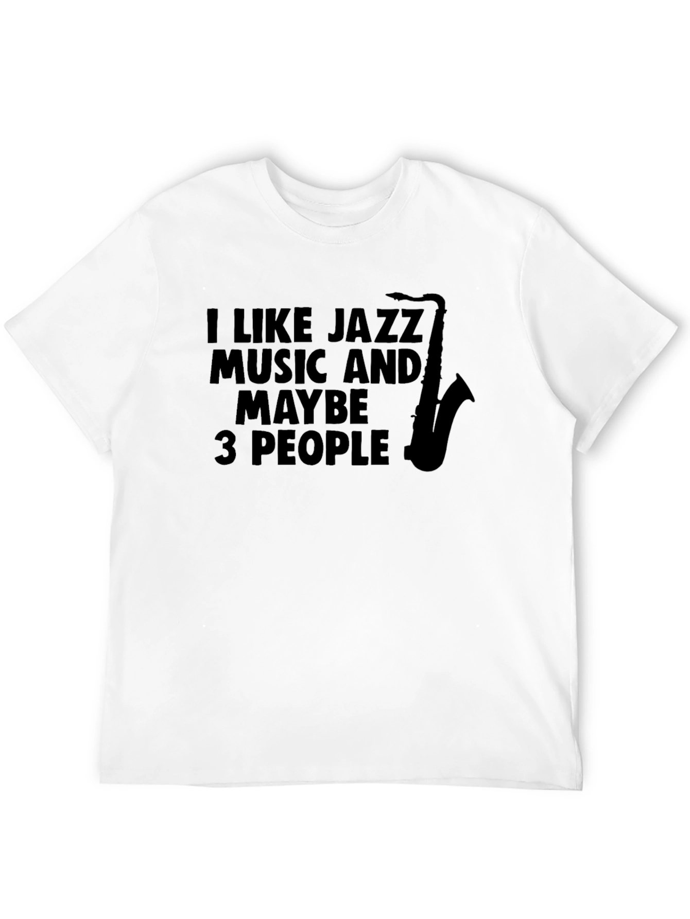 Black Jazz Music Lover T-Shirt - Funny Saxophone Graphic Tee view 12