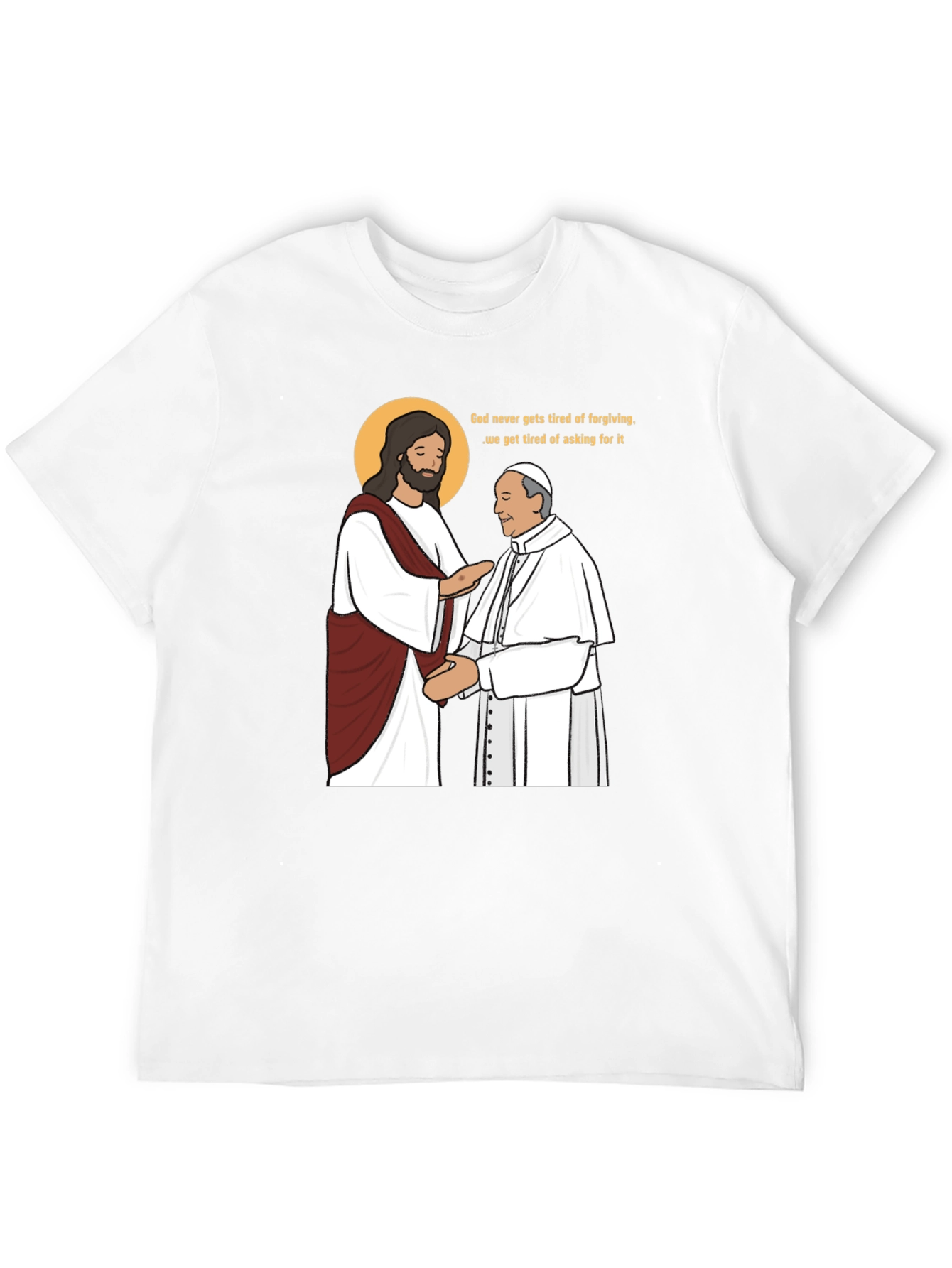 Black God Forgives Funny T-Shirt view 12