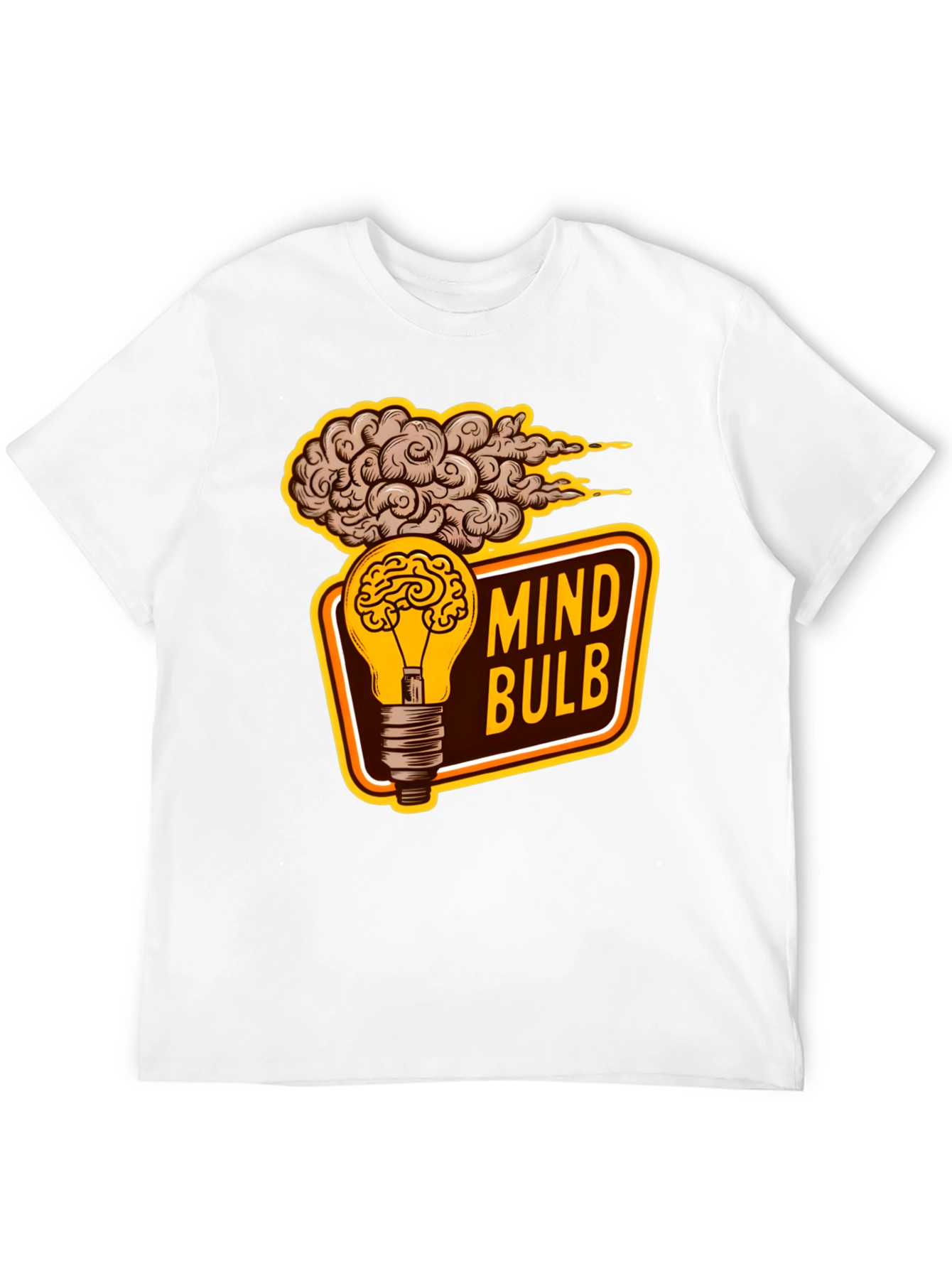 Black Mind Bulb Graphic T-Shirt view 12