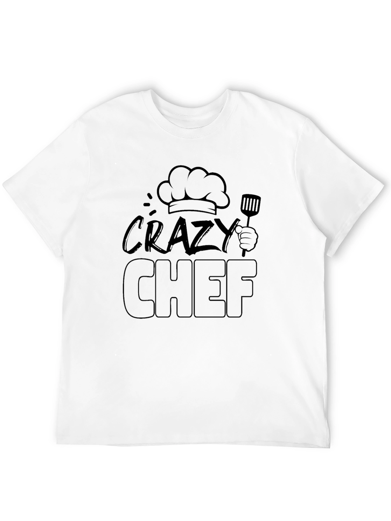 Black Crazy Chef Black T-Shirt view 12