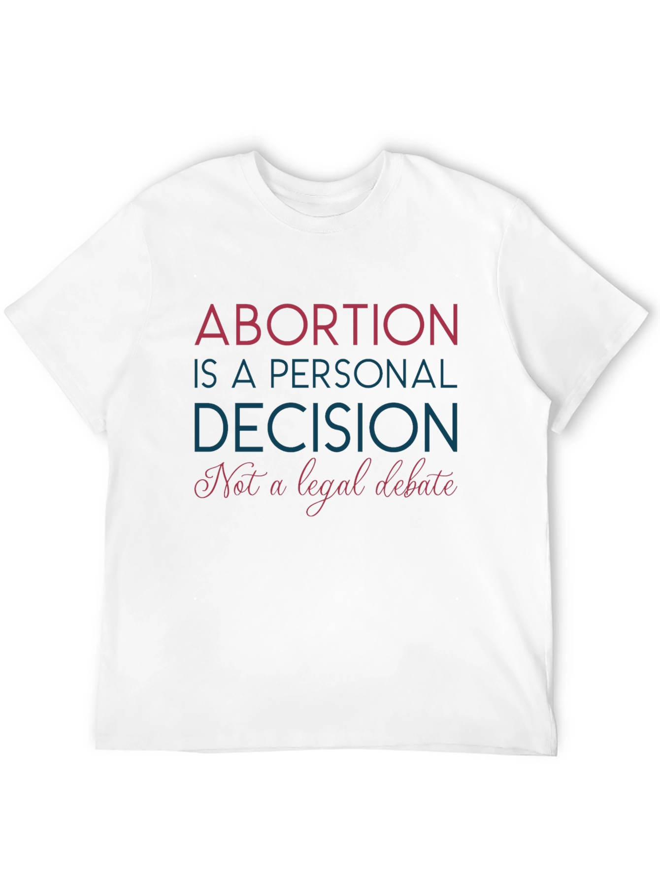 Black Pro-Choice T-Shirt: Abortion is a Personal Decision Tee view 12