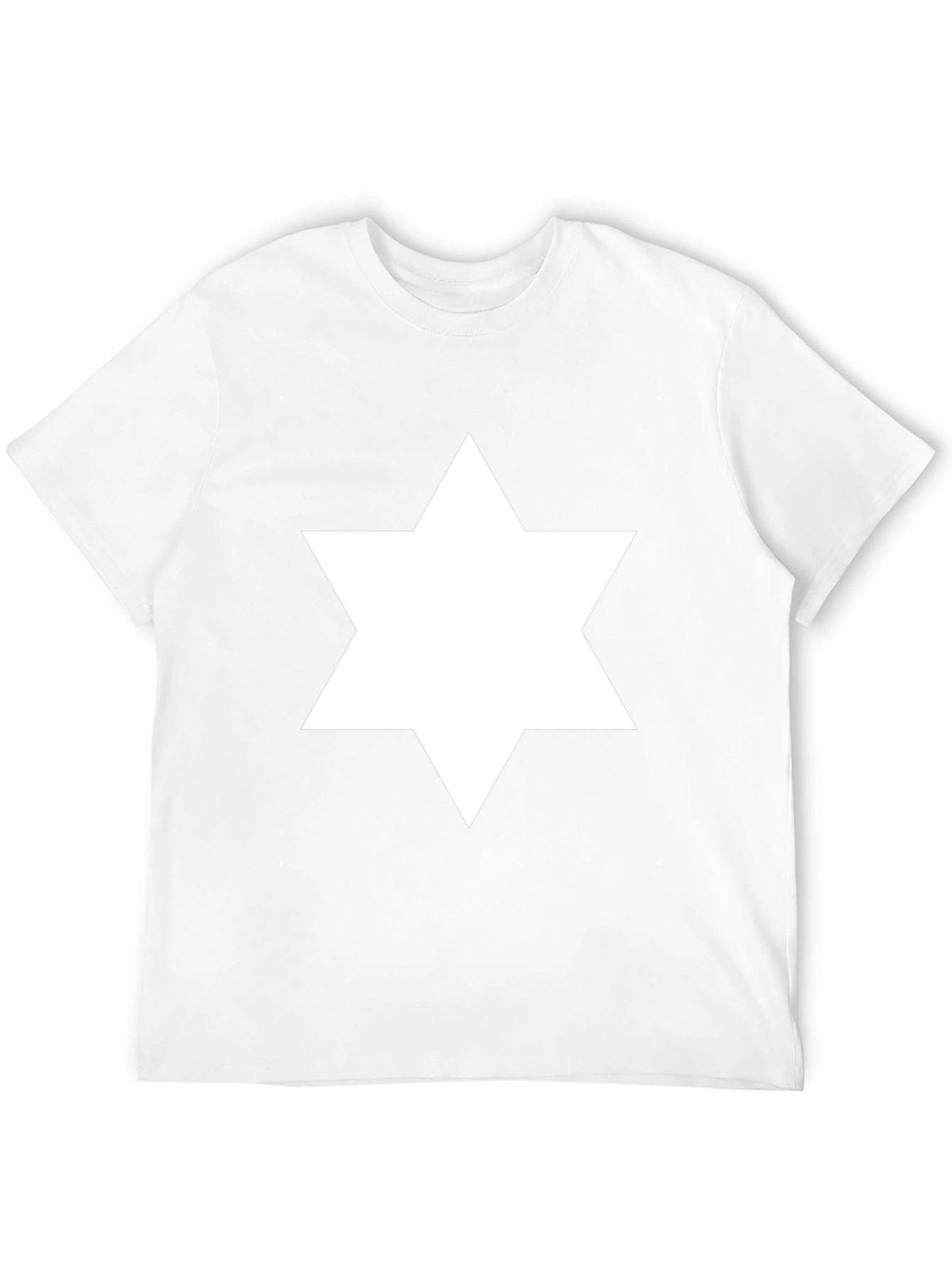 Black Star of David Graphic Tee - Men's Black T-Shirt view 12