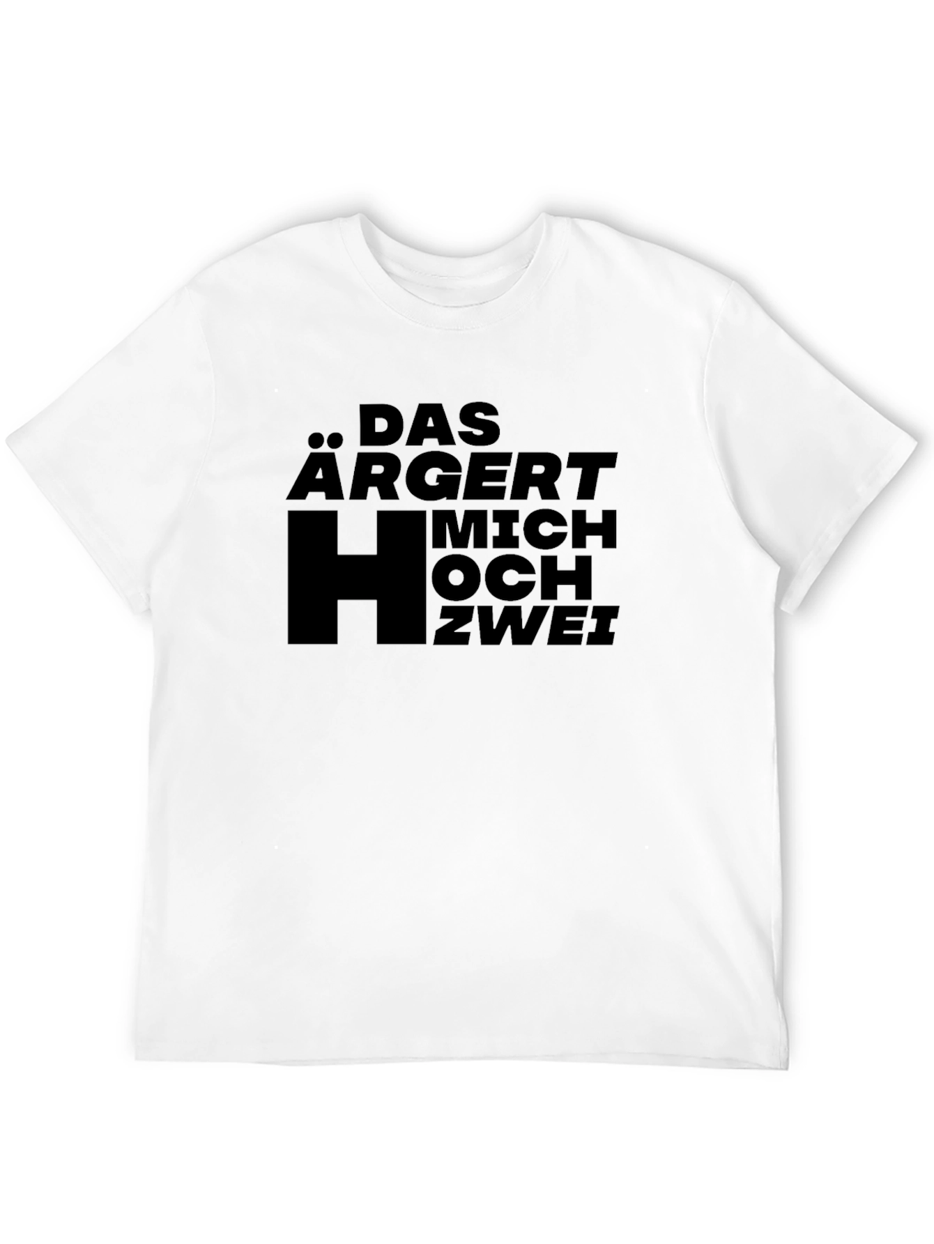 Black Das Argert Mich Hoch Zwei Black T-Shirt view 12