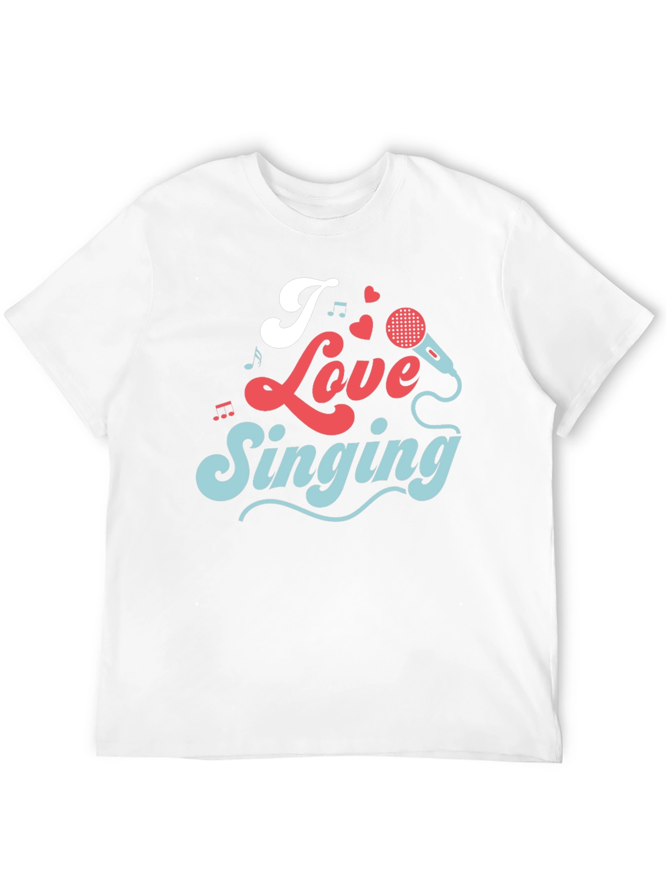 Black I Love Singing Graphic T-Shirt view 12