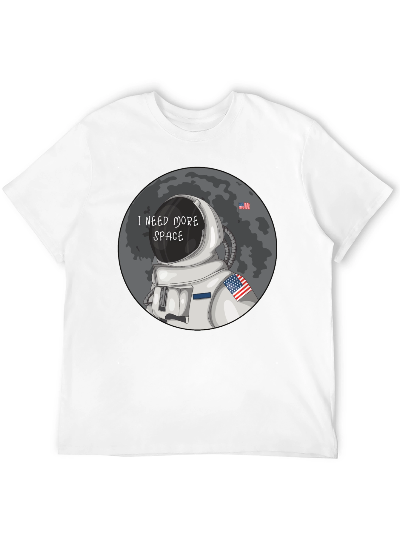 Black I Need More Space T-Shirt - Astronaut Design view 12