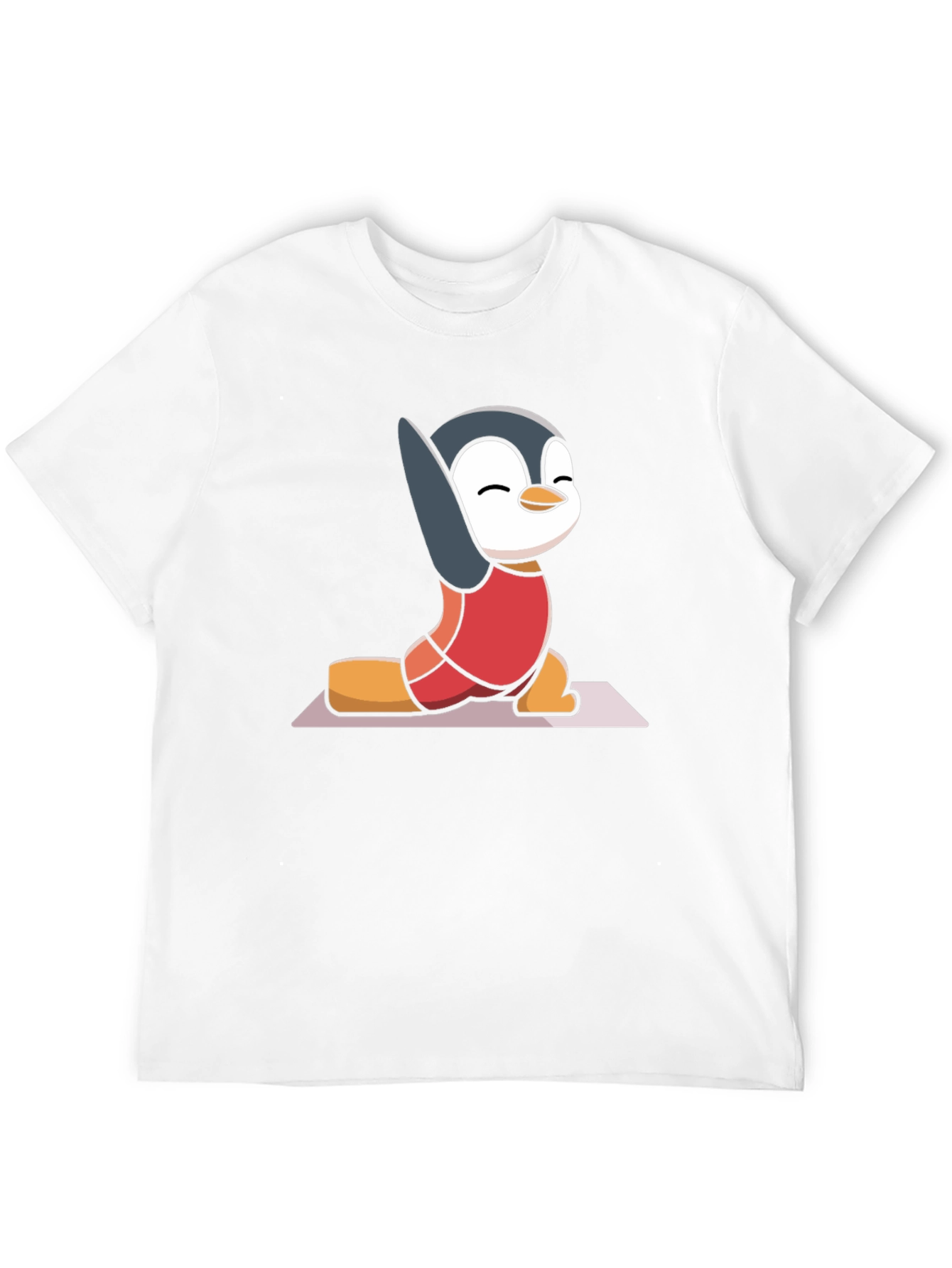 Black Yoga Penguin T-Shirt - Relaxed Fit view 12