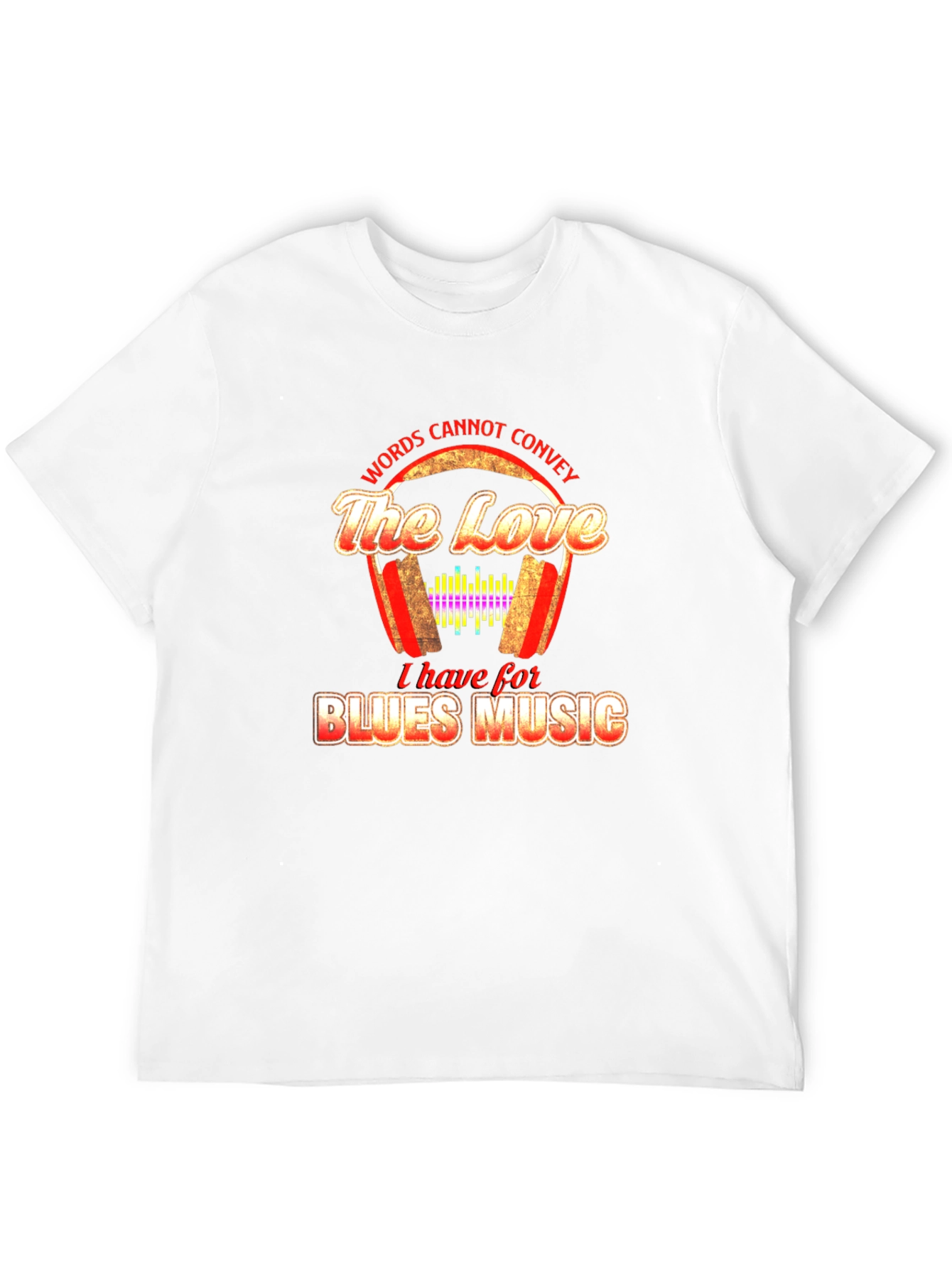 Black Blues Music Lover T-Shirt: Words Cannot Convey the Love view 12