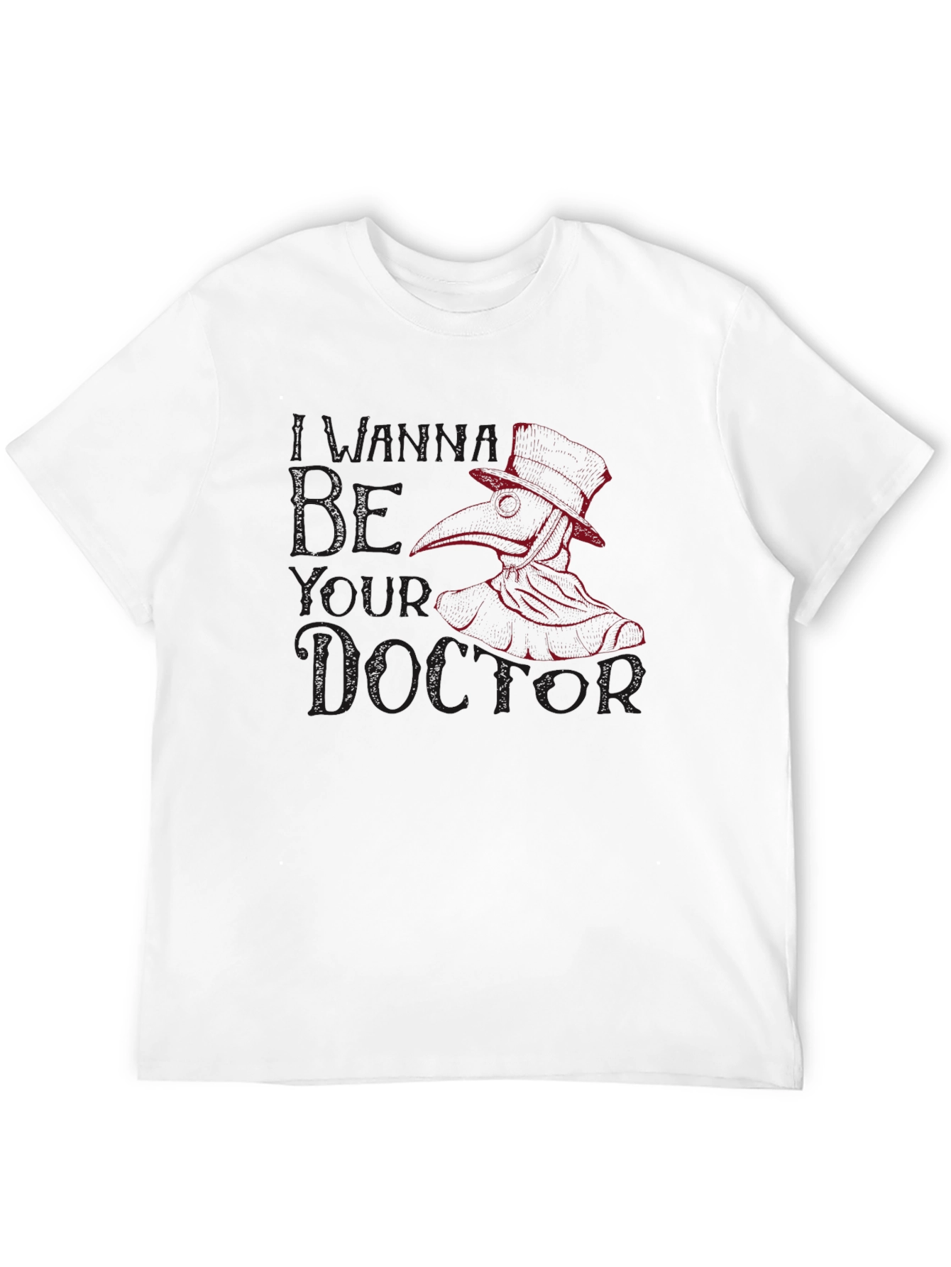 Black Plague Doctor Graphic Tee - Black T-Shirt view 12