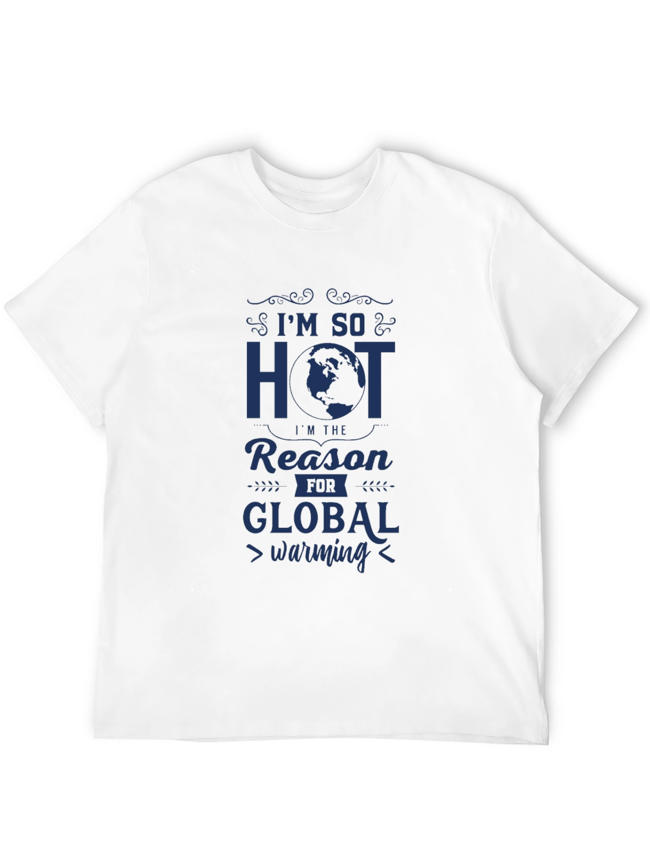 Black I'm So Hot Global Warming Graphic Tee view 12