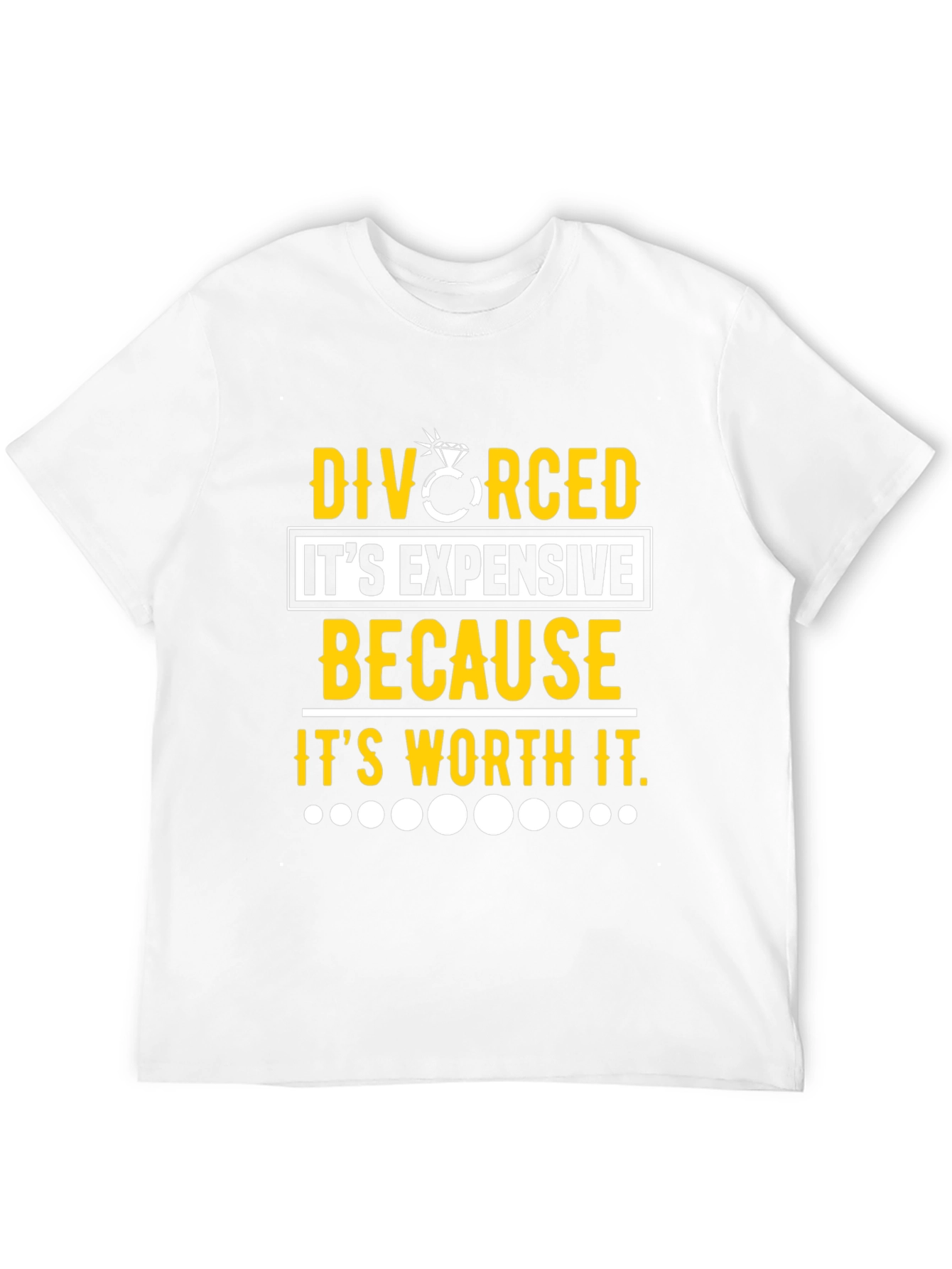 Black Divorced It's Expensive Humor T-Shirt view 12