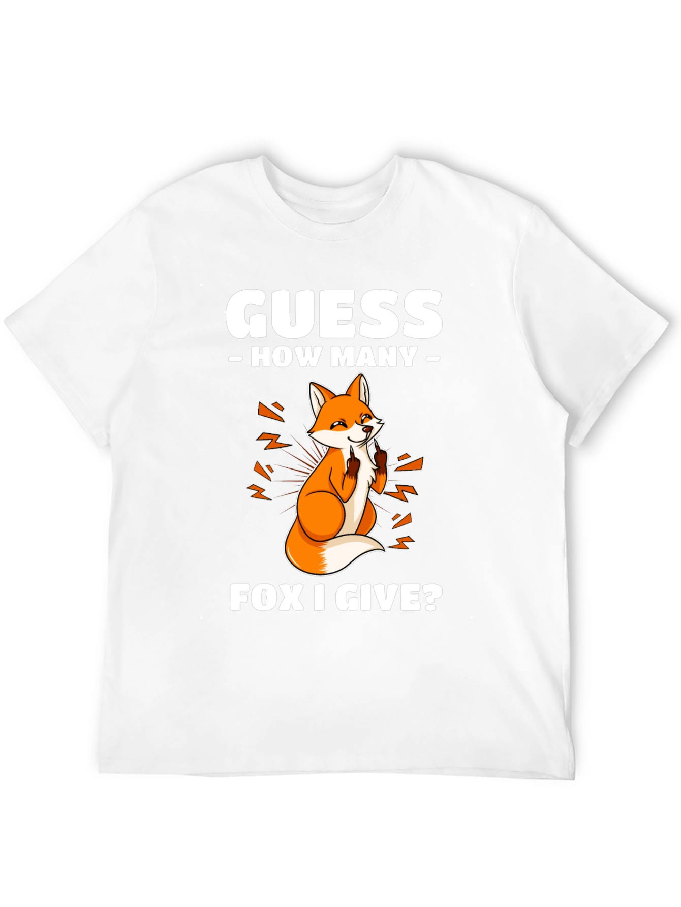 Black Guess How Many Fox I Give T-Shirt view 12