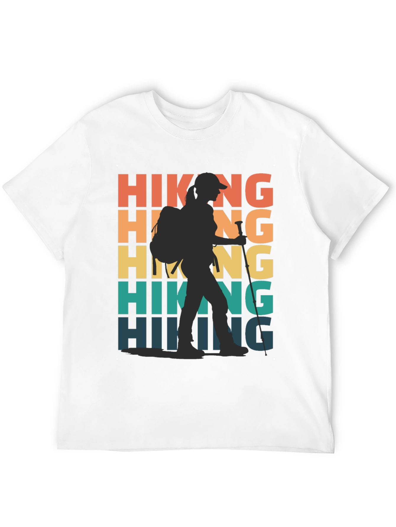 Black Hiking Adventure T-Shirt: Retro Style view 12