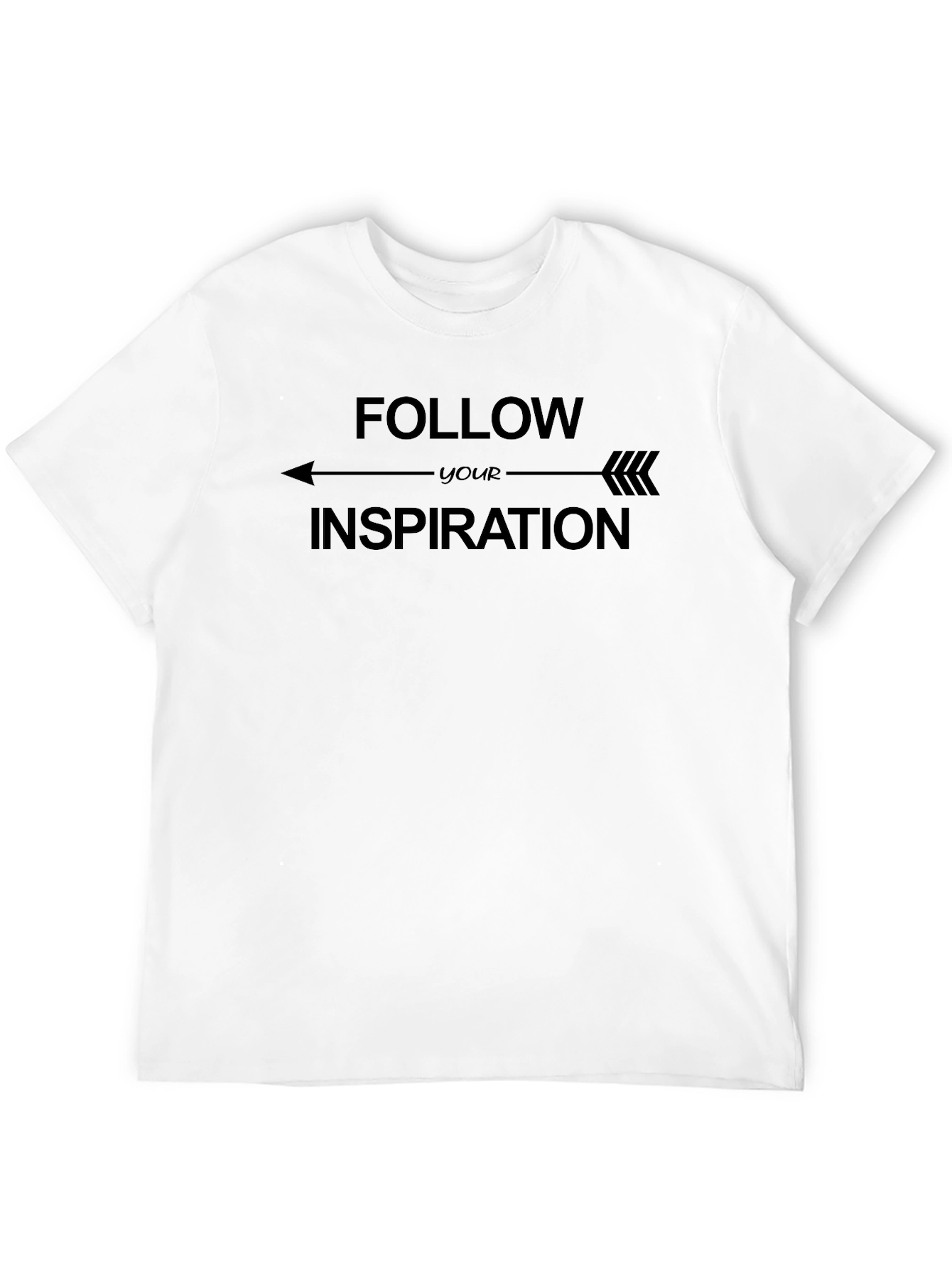 Black Follow Your Inspiration Graphic T-Shirt view 12