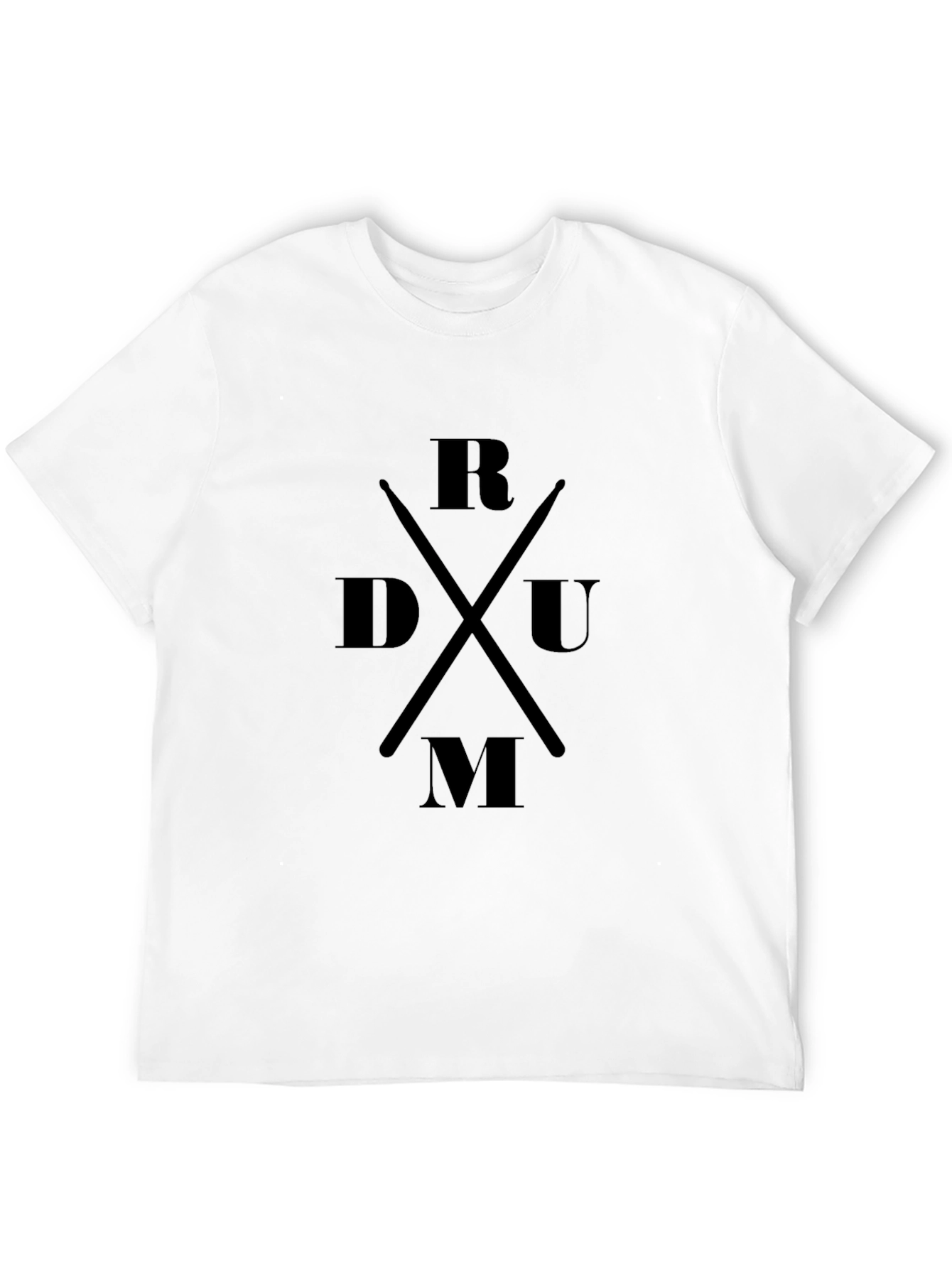 Black Drummer Tee - Black Drum Sticks Music Shirt view 12