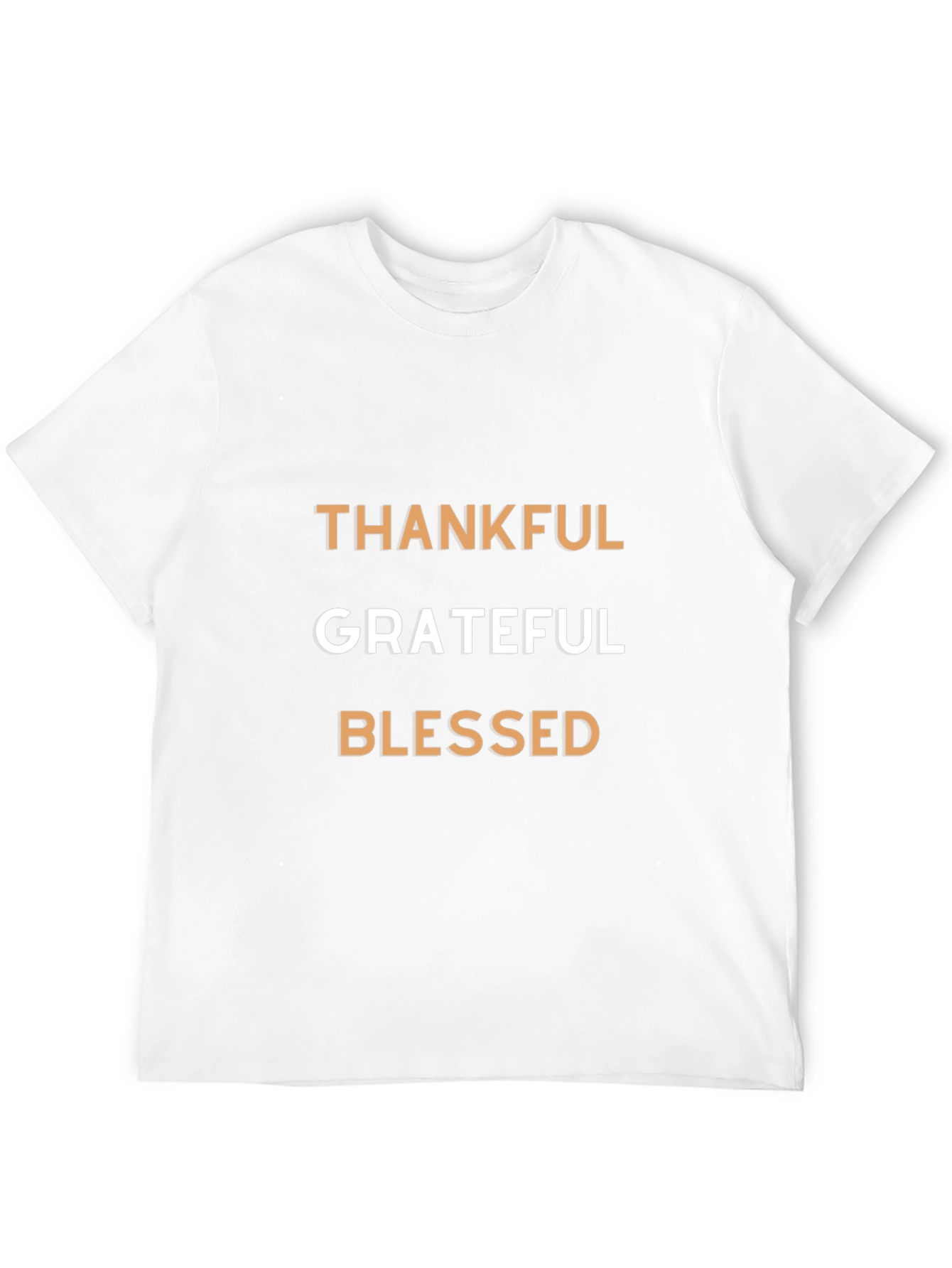 Black Thankful Grateful Blessed Graphic T-Shirt view 12