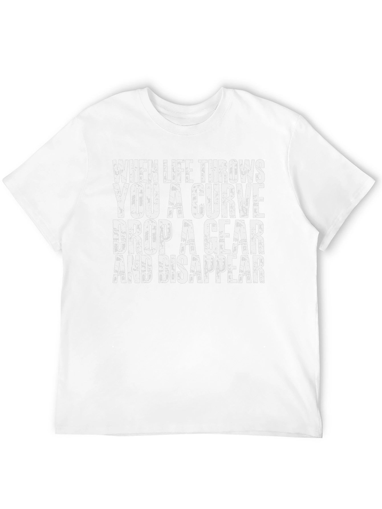 Black Curveball T-Shirt - Gear Up & Disappear Graphic Tee view 12