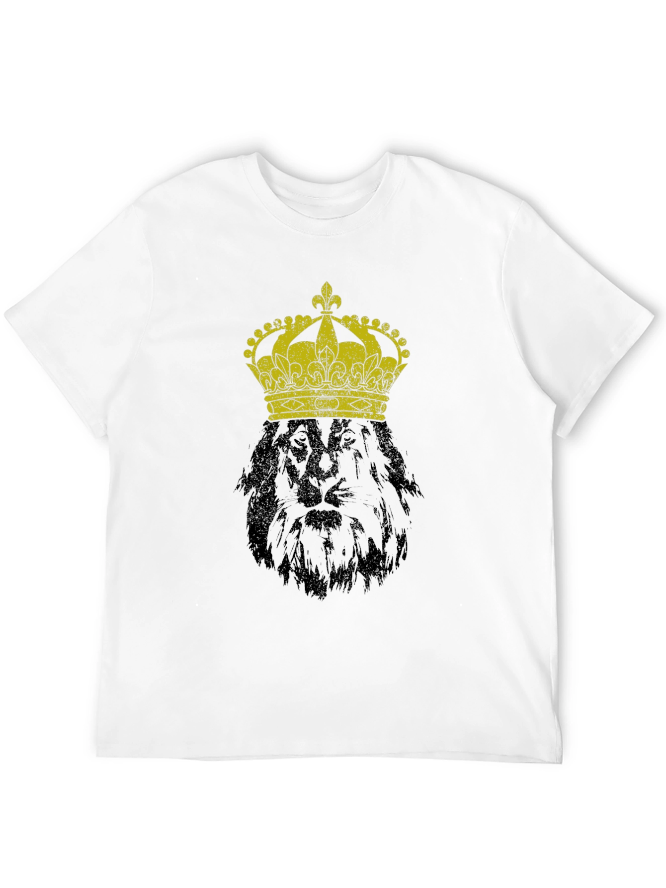 Black King Lion Graphic Tee - Black T-Shirt view 12