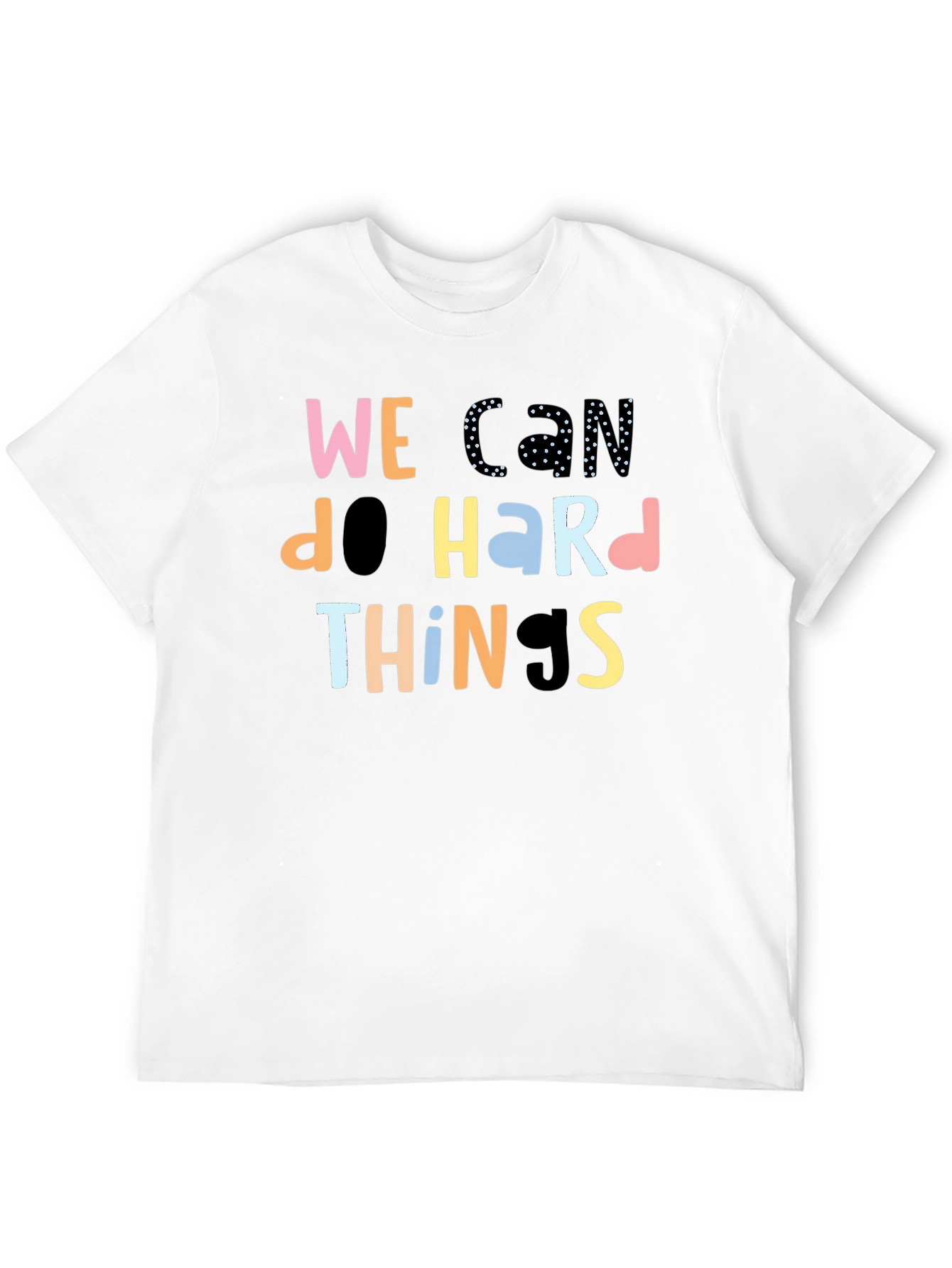 Black We Can Do Hard Things Black T-Shirt view 12