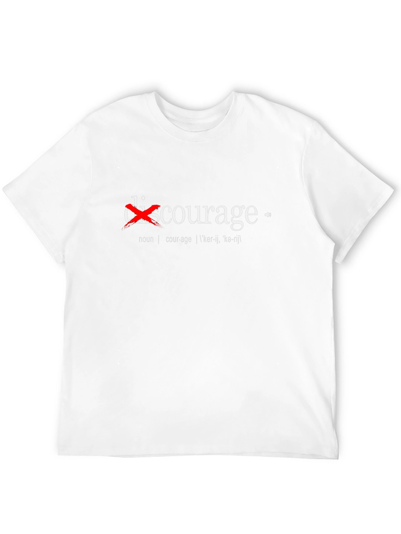 Black Courage Over Discouragement T-Shirt view 12