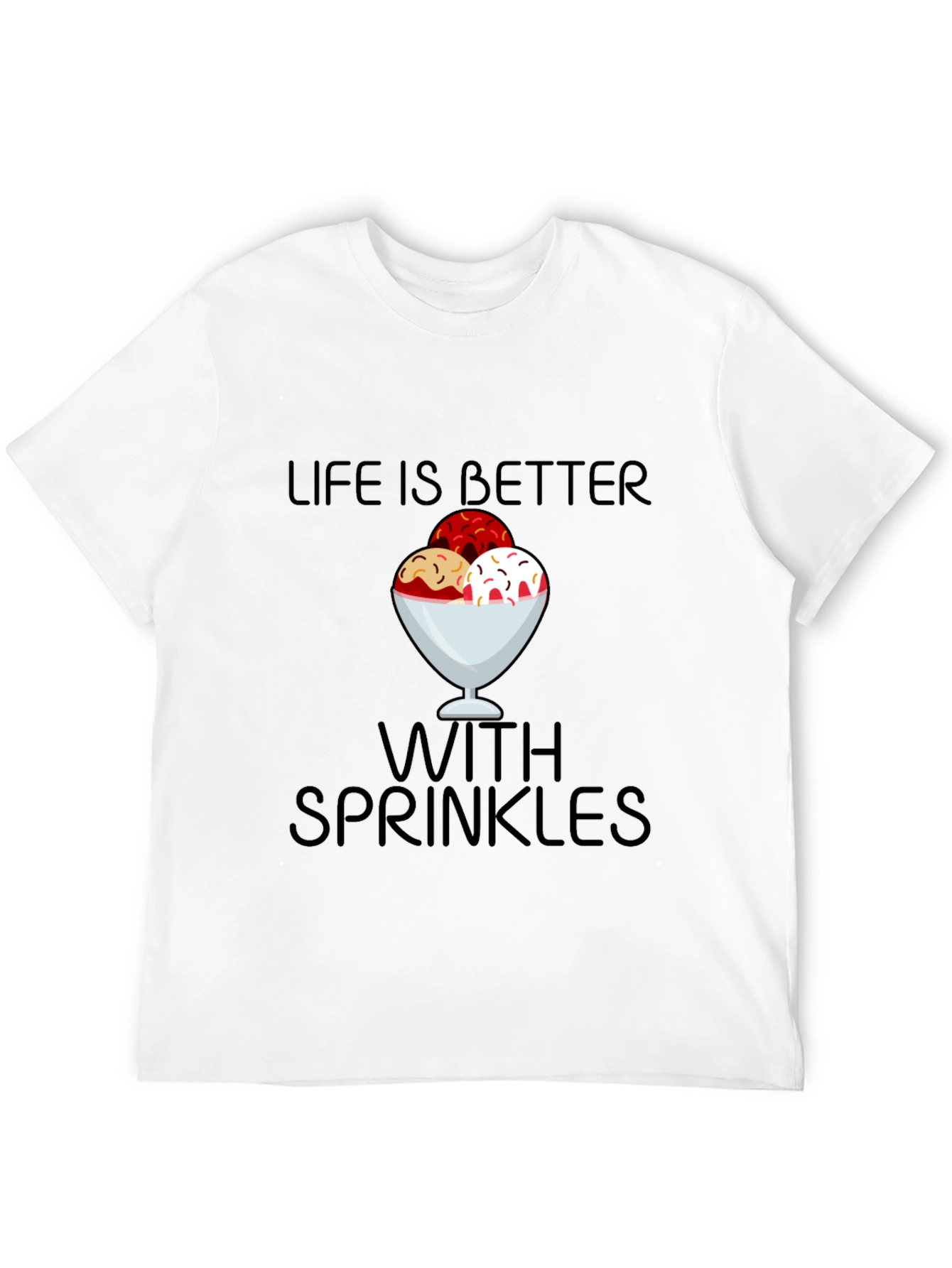 Black Life is Better With Sprinkles T-Shirt view 12