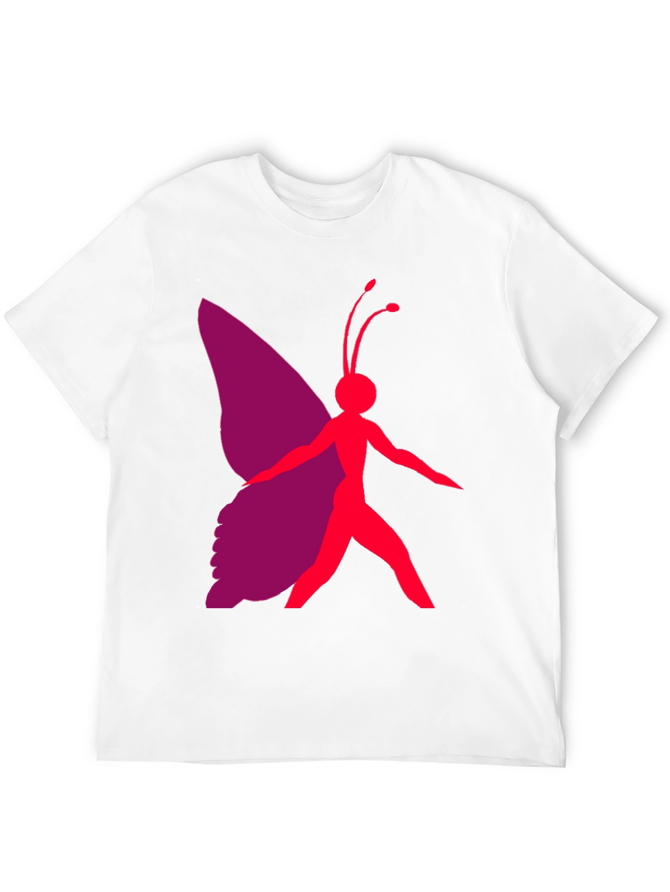 Black Butterfly Graphic Tee - Black Casual T-Shirt view 12