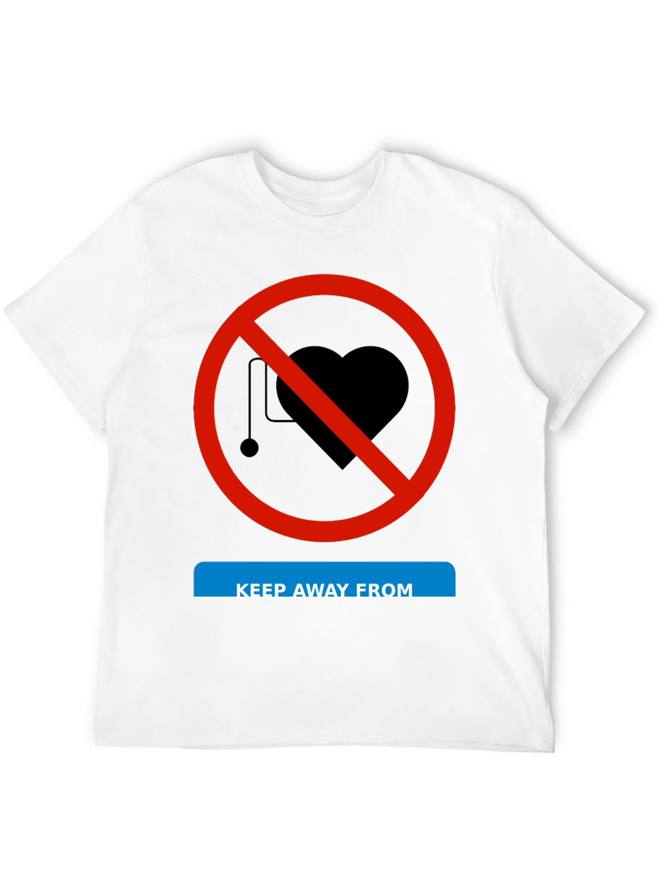 Black Keep Away From Love Funny T-Shirt view 12
