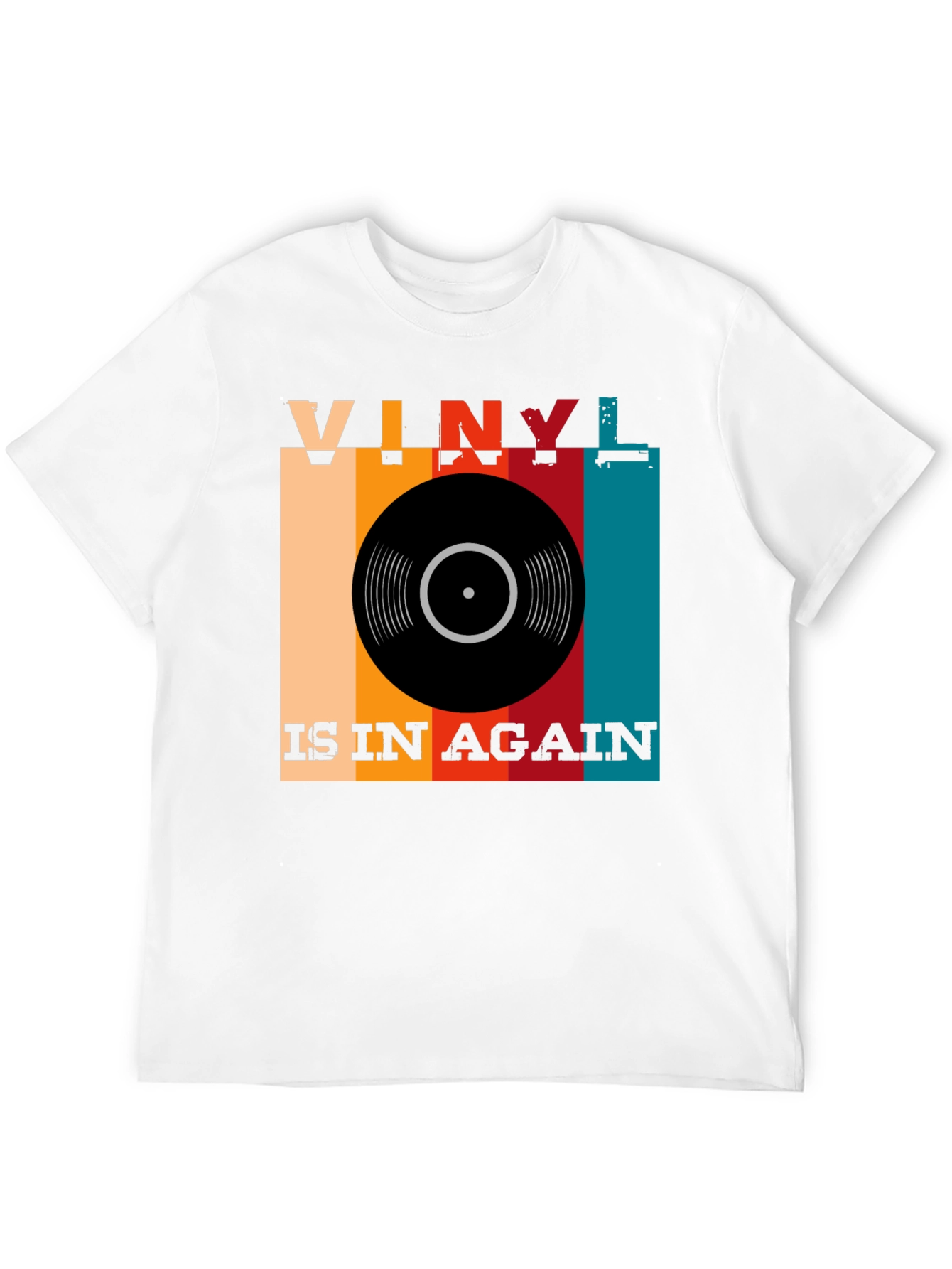 Black Vinyl Is In Again Retro Music T-Shirt view 12