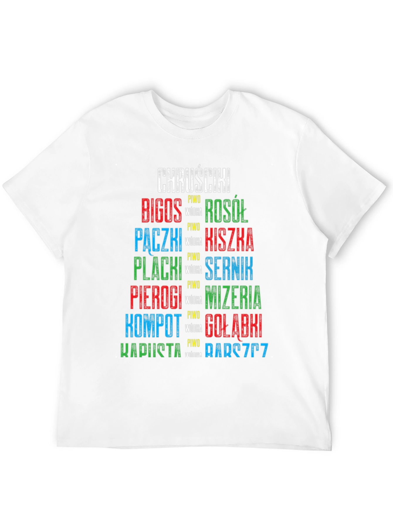 Black Polish Food T-Shirt: Bigos, Pierogi, Kapusta & More! view 12