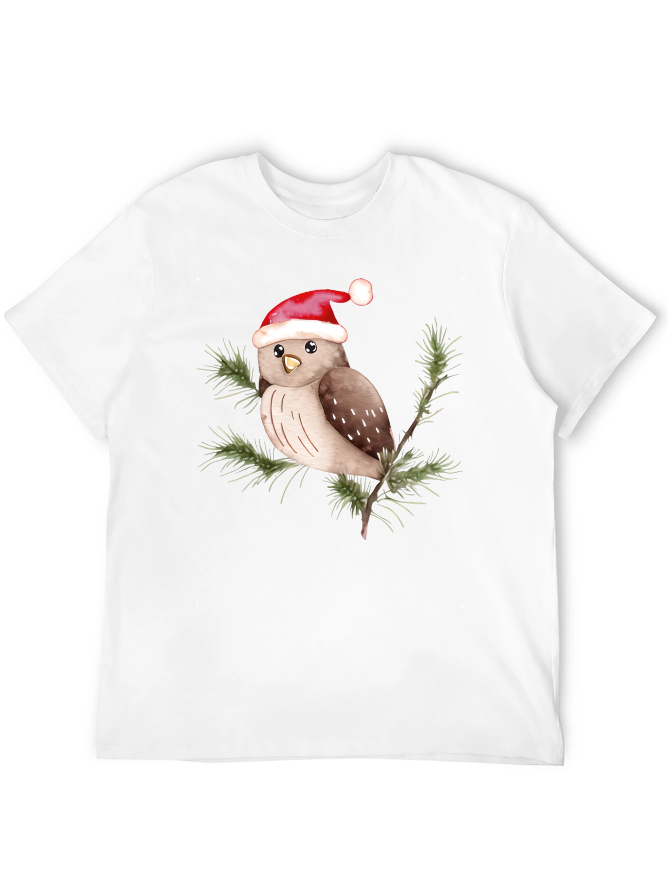 Black Festive Owl Tee - Holiday Cheer view 12