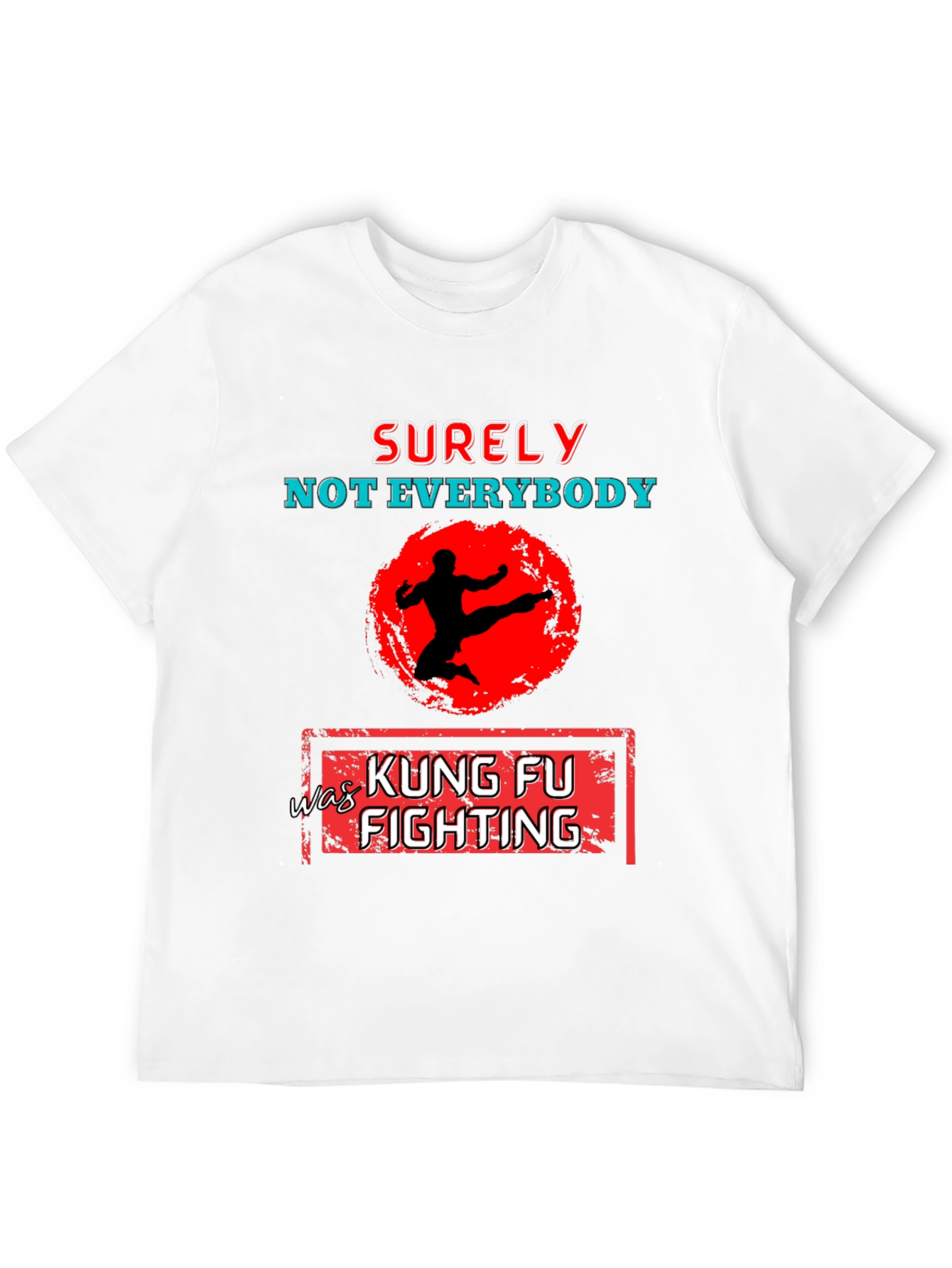 Black Kung Fu Fighting Graphic T-Shirt view 12